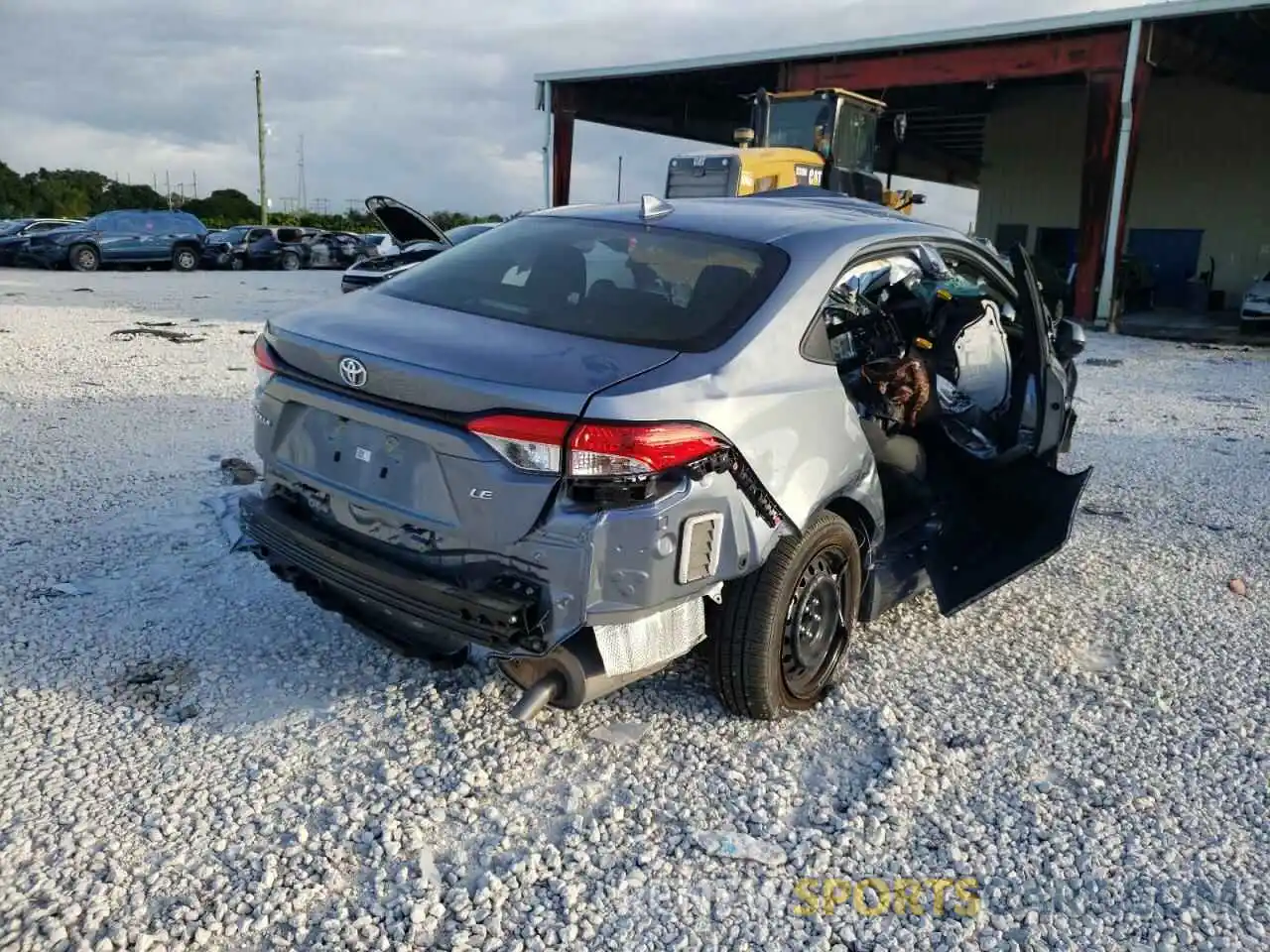 4 Photograph of a damaged car JTDEPMAE9MJ183501 TOYOTA COROLLA 2021