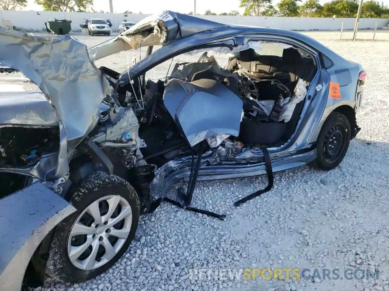 9 Photograph of a damaged car JTDEPMAE9MJ183501 TOYOTA COROLLA 2021