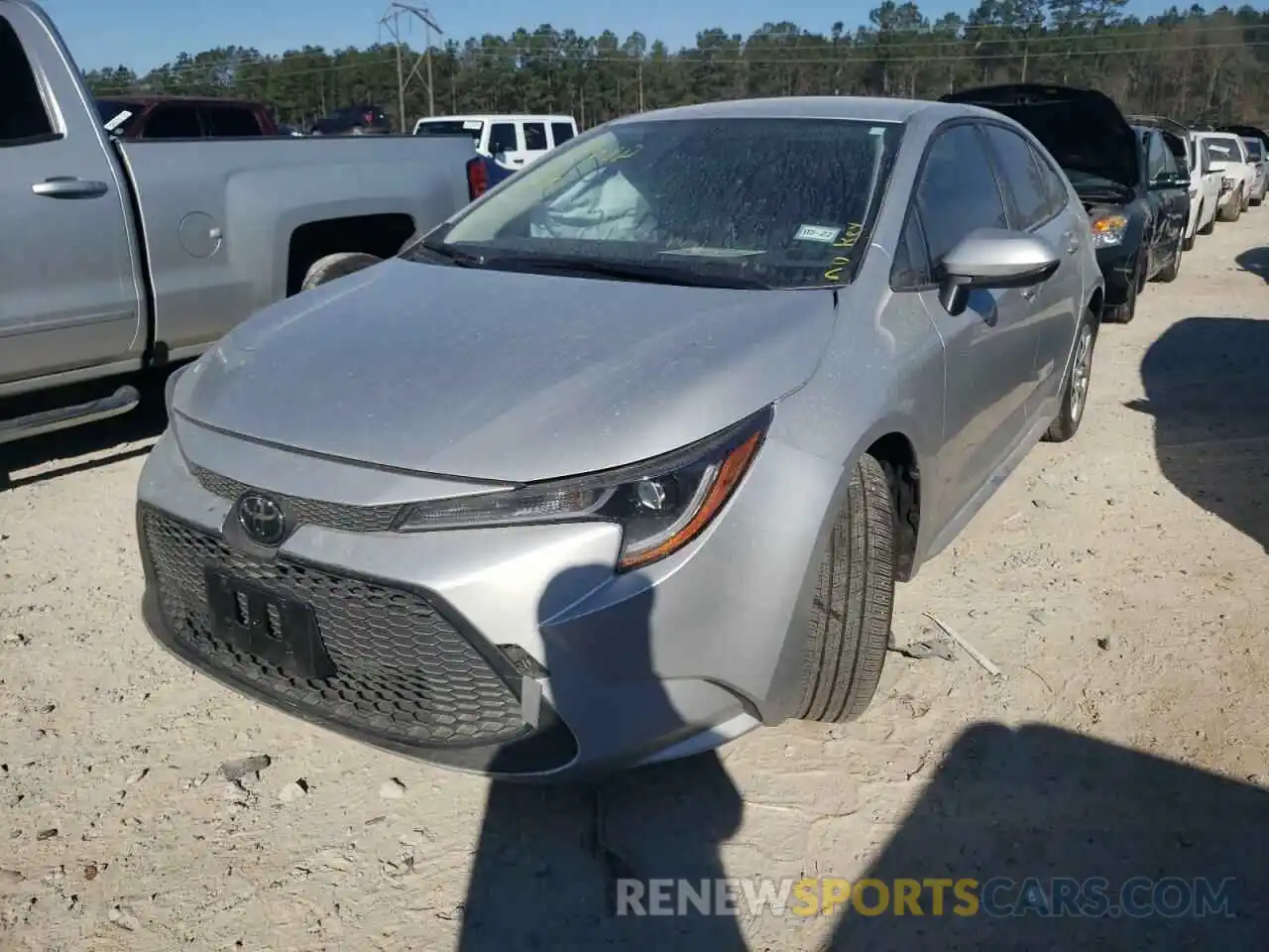 2 Photograph of a damaged car JTDEPMAE9MJ183966 TOYOTA COROLLA 2021