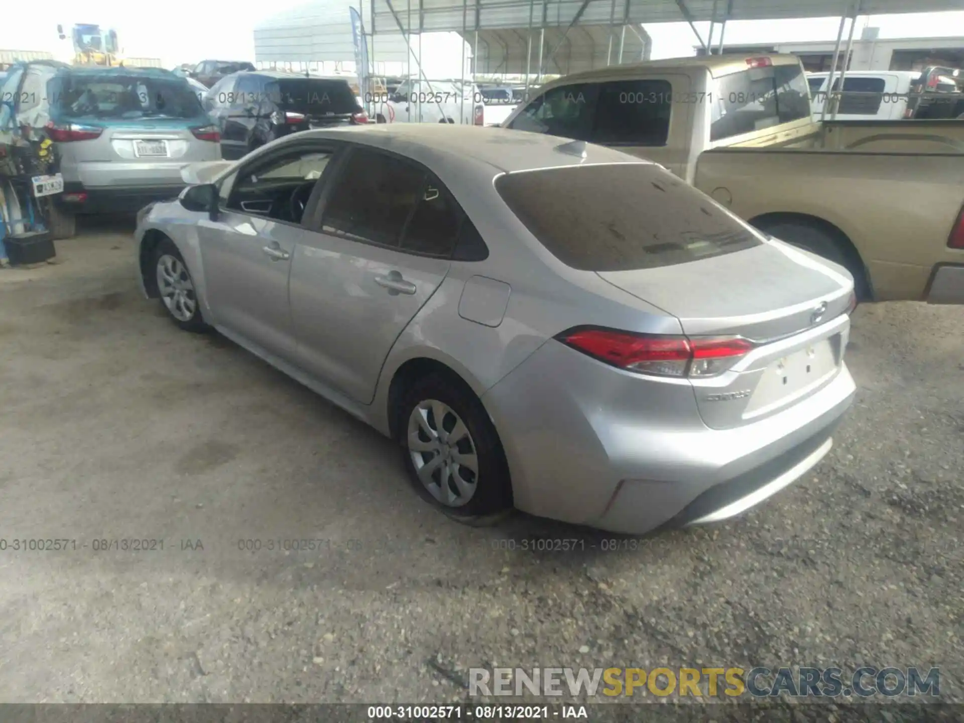 3 Photograph of a damaged car JTDEPMAE9MJ184874 TOYOTA COROLLA 2021