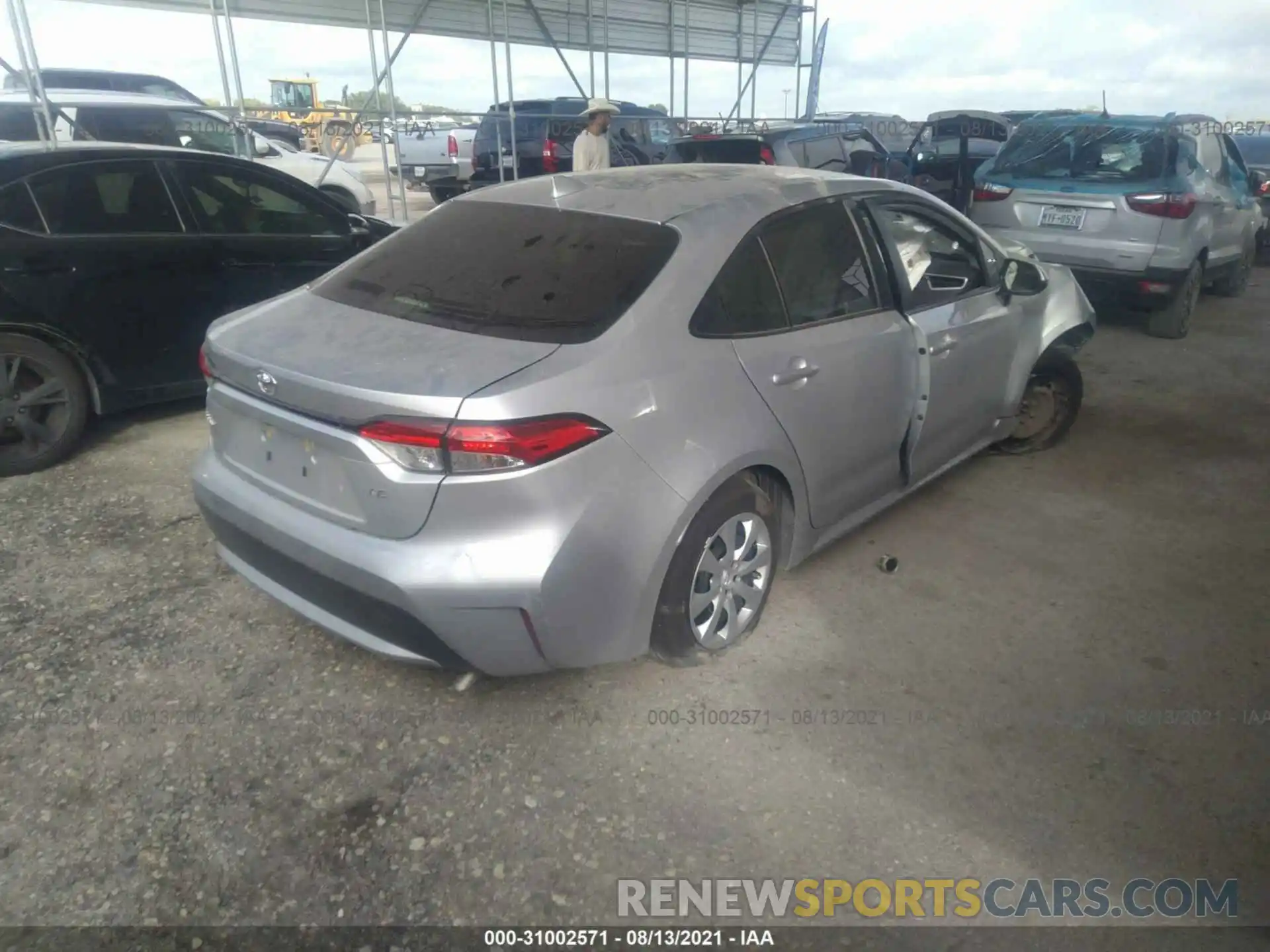 4 Photograph of a damaged car JTDEPMAE9MJ184874 TOYOTA COROLLA 2021