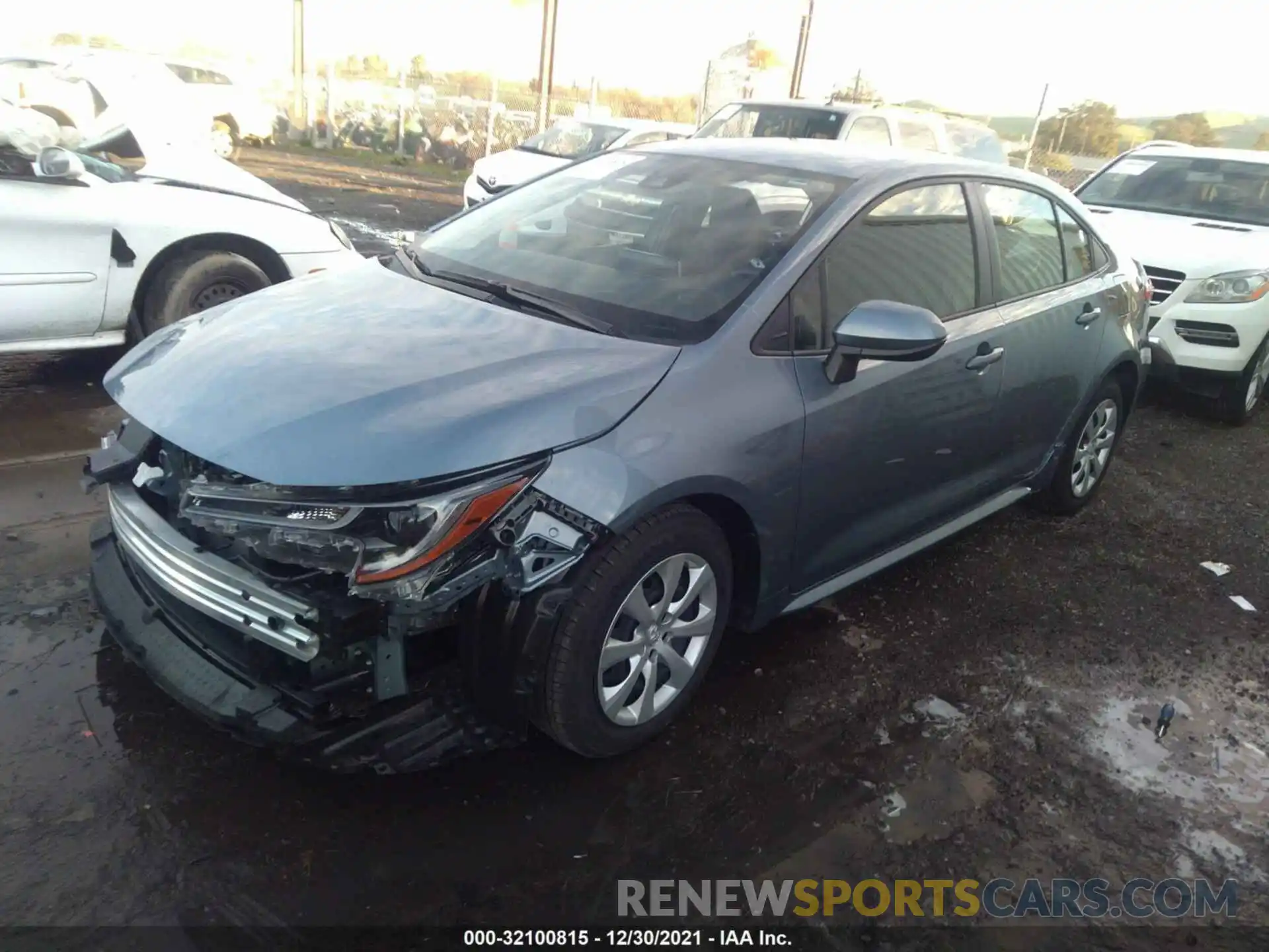 2 Photograph of a damaged car JTDEPMAE9MJ185183 TOYOTA COROLLA 2021