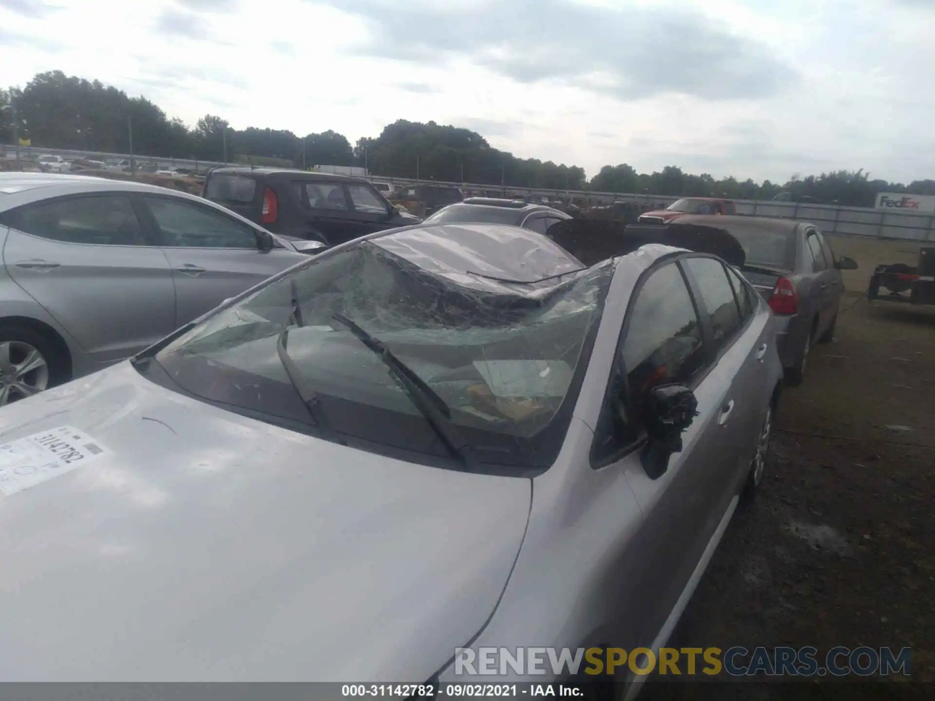 6 Photograph of a damaged car JTDEPMAE9MJ187631 TOYOTA COROLLA 2021