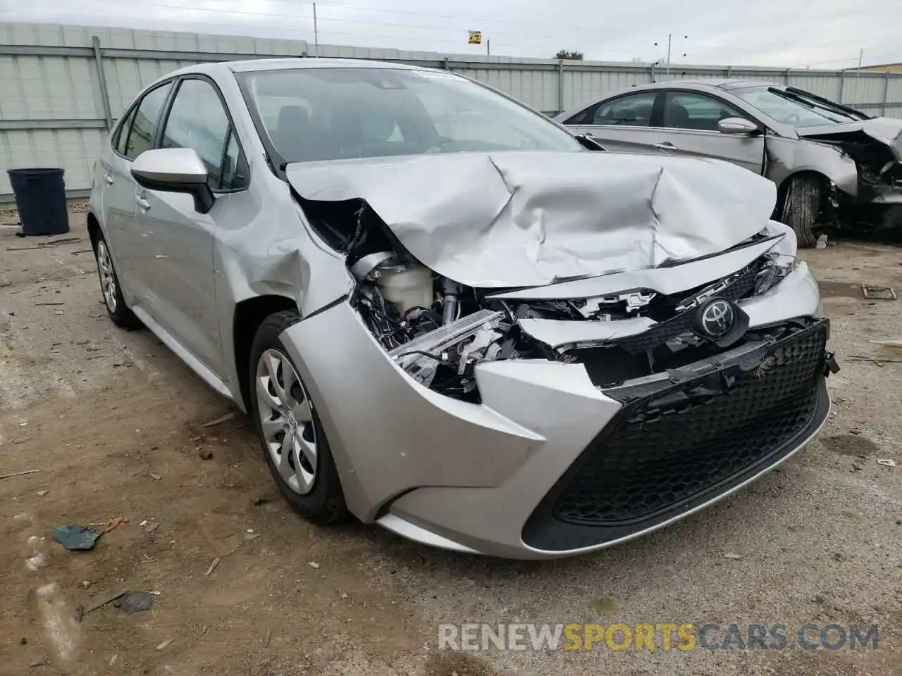 1 Photograph of a damaged car JTDEPMAE9MJ188228 TOYOTA COROLLA 2021