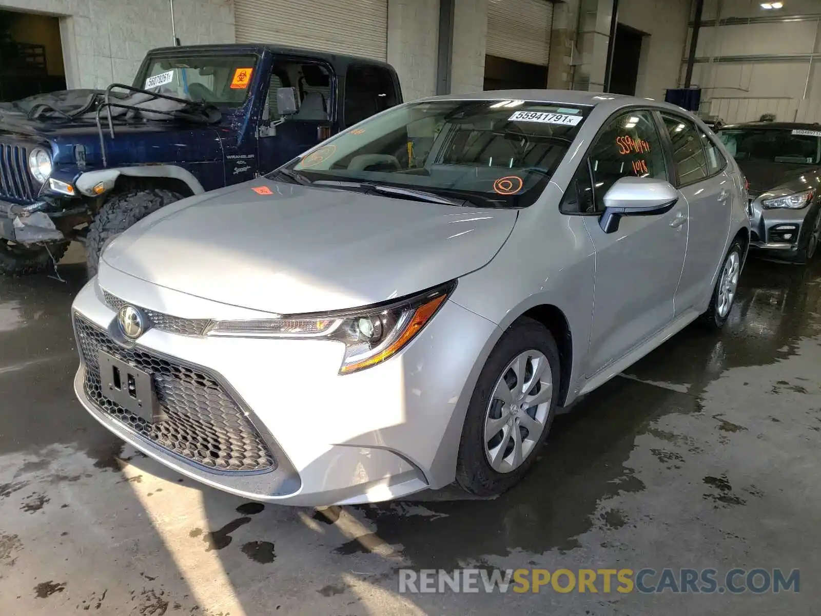 2 Photograph of a damaged car JTDEPMAE9MJ188343 TOYOTA COROLLA 2021