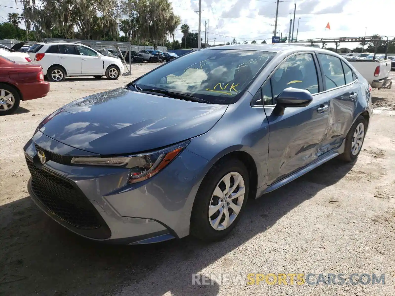 2 Photograph of a damaged car JTDEPMAE9MJ189296 TOYOTA COROLLA 2021