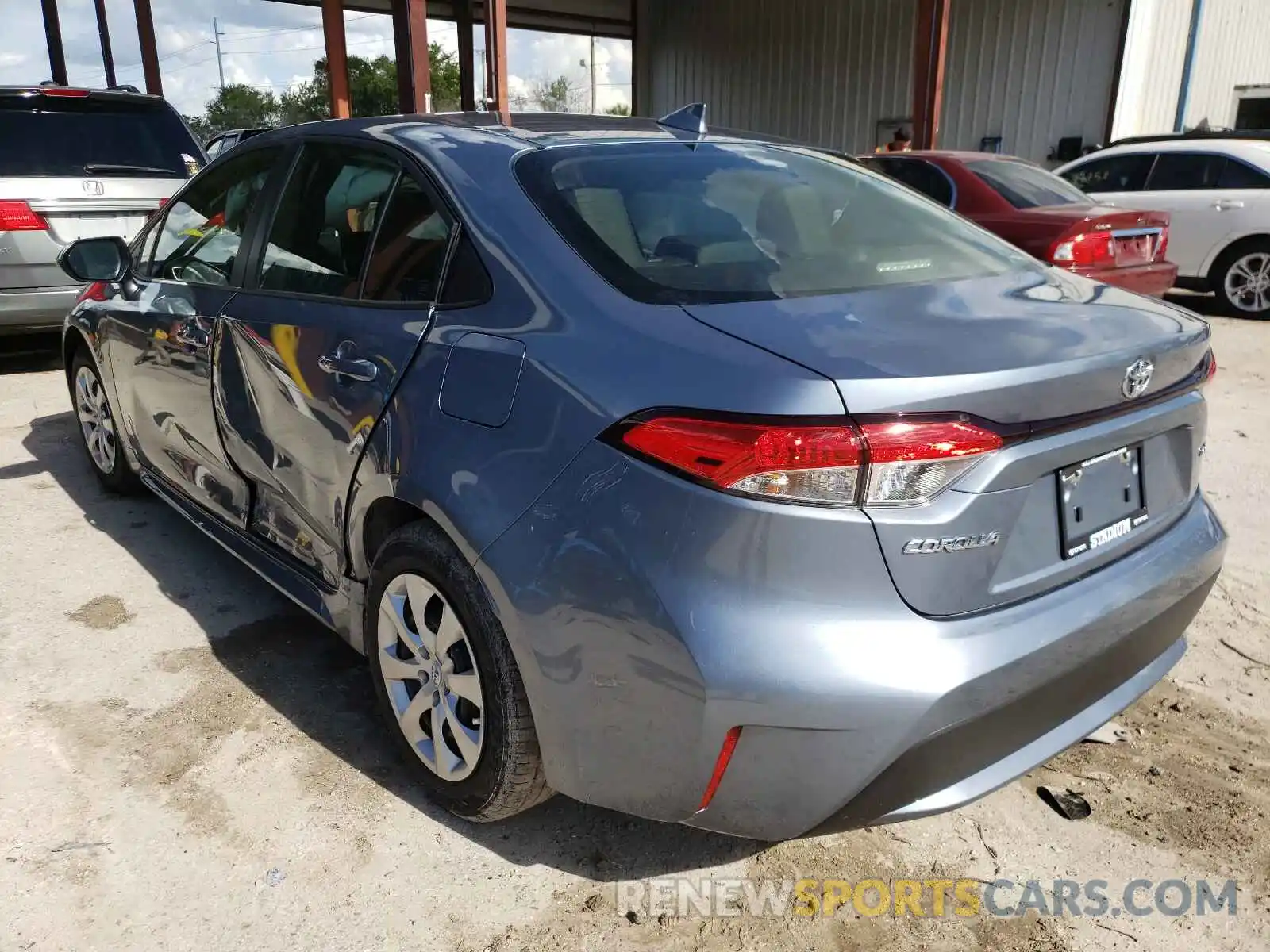 3 Photograph of a damaged car JTDEPMAE9MJ189296 TOYOTA COROLLA 2021