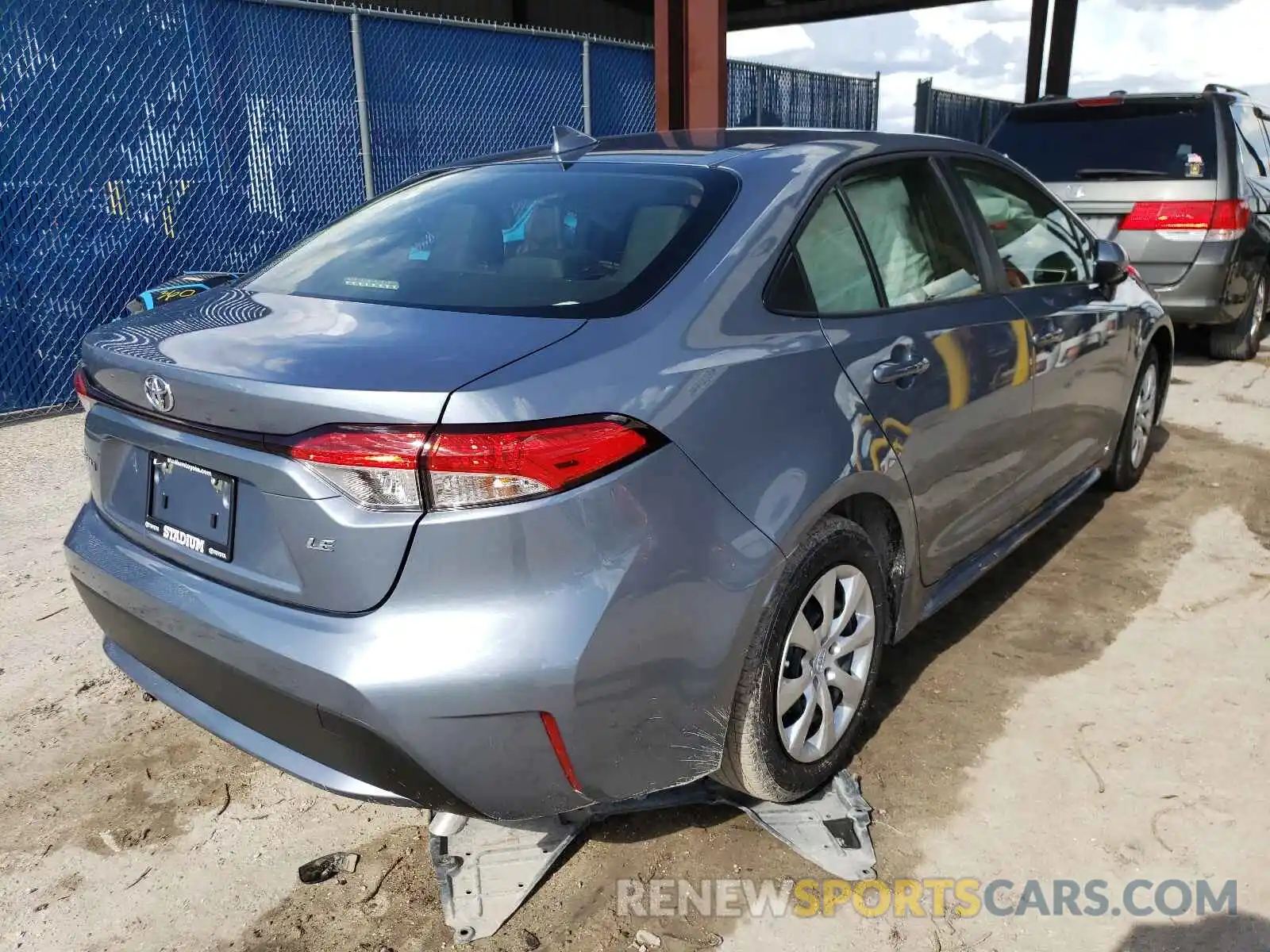 4 Photograph of a damaged car JTDEPMAE9MJ189296 TOYOTA COROLLA 2021