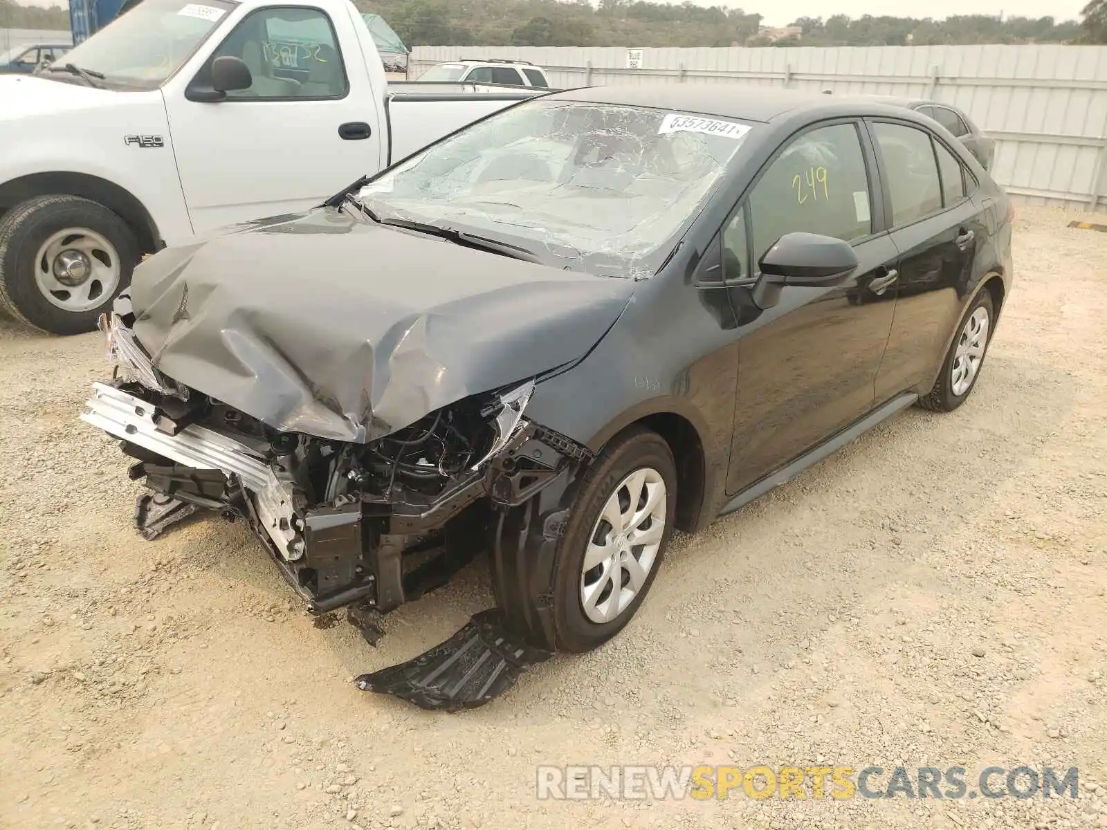 2 Photograph of a damaged car JTDEPMAE9MJ190075 TOYOTA COROLLA 2021