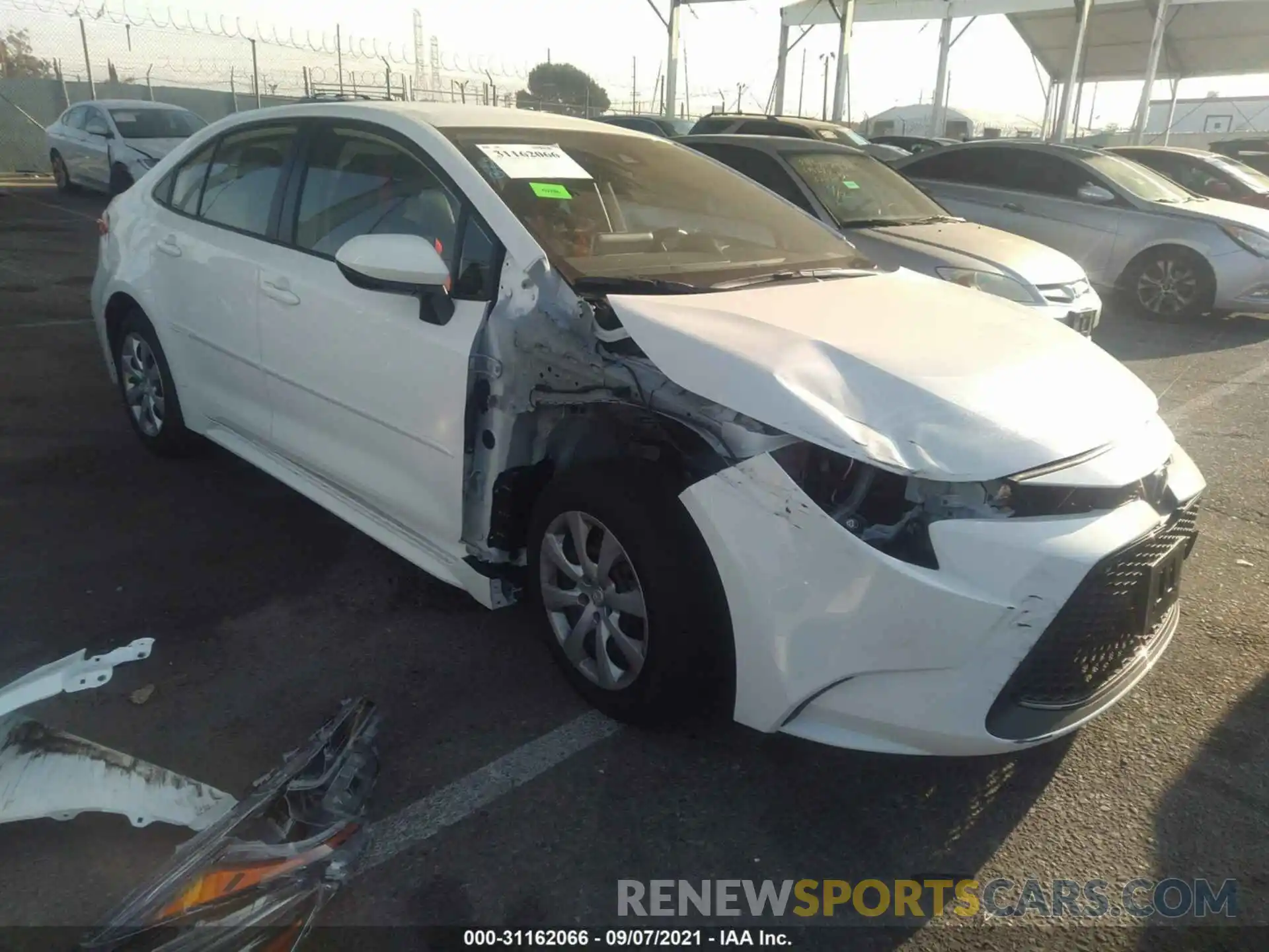 1 Photograph of a damaged car JTDEPMAE9MJ190187 TOYOTA COROLLA 2021