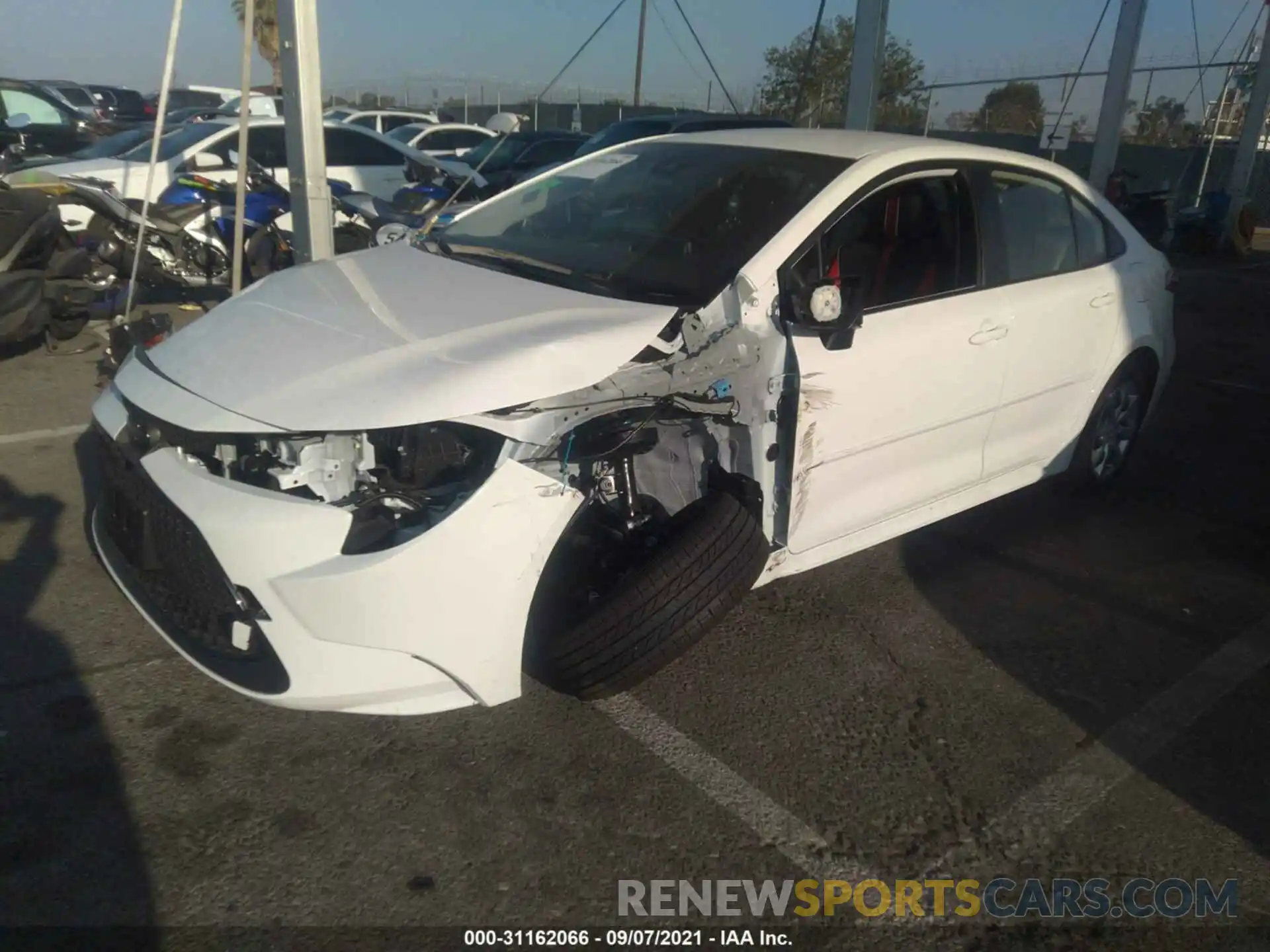 2 Photograph of a damaged car JTDEPMAE9MJ190187 TOYOTA COROLLA 2021