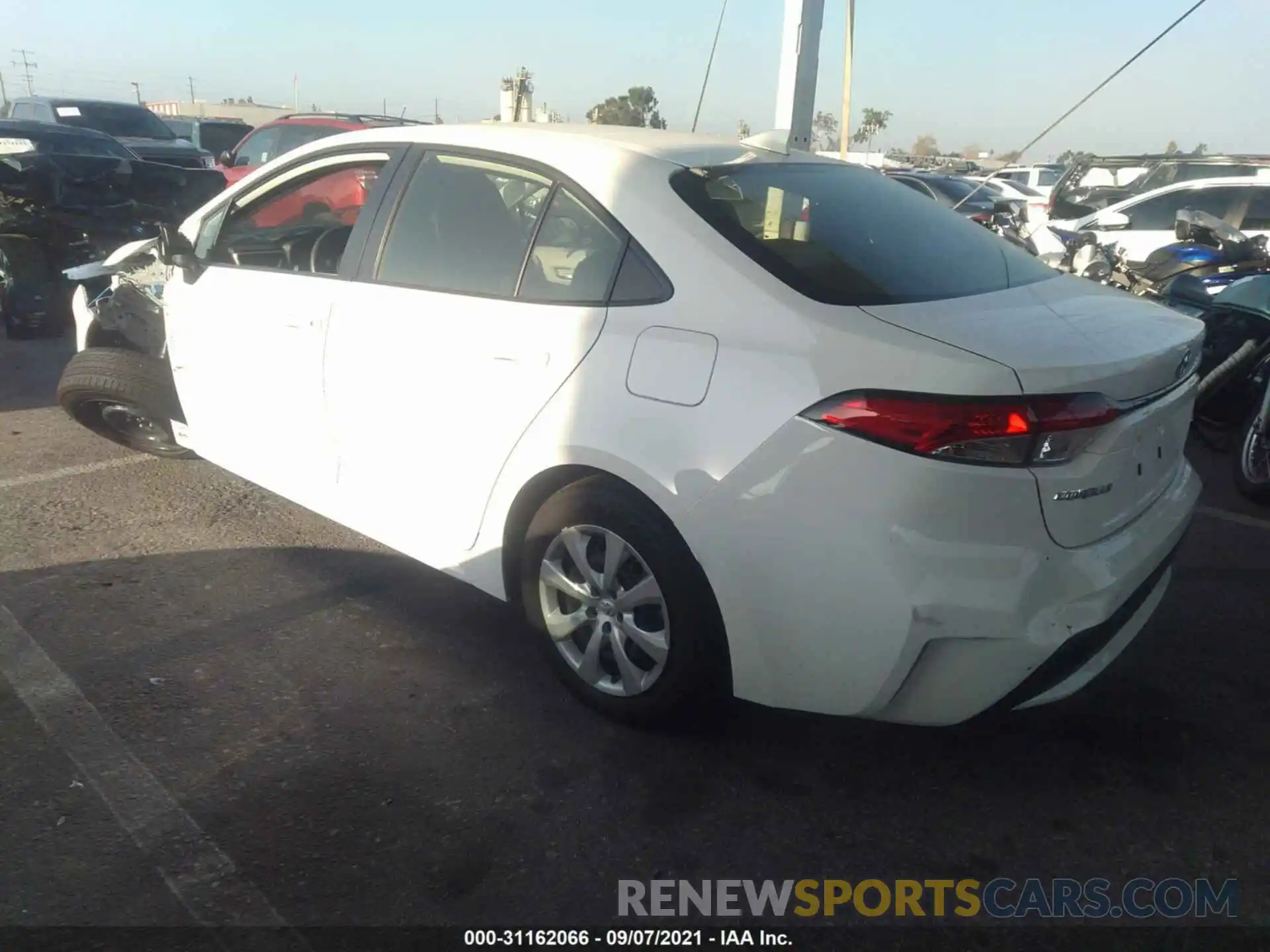 3 Photograph of a damaged car JTDEPMAE9MJ190187 TOYOTA COROLLA 2021