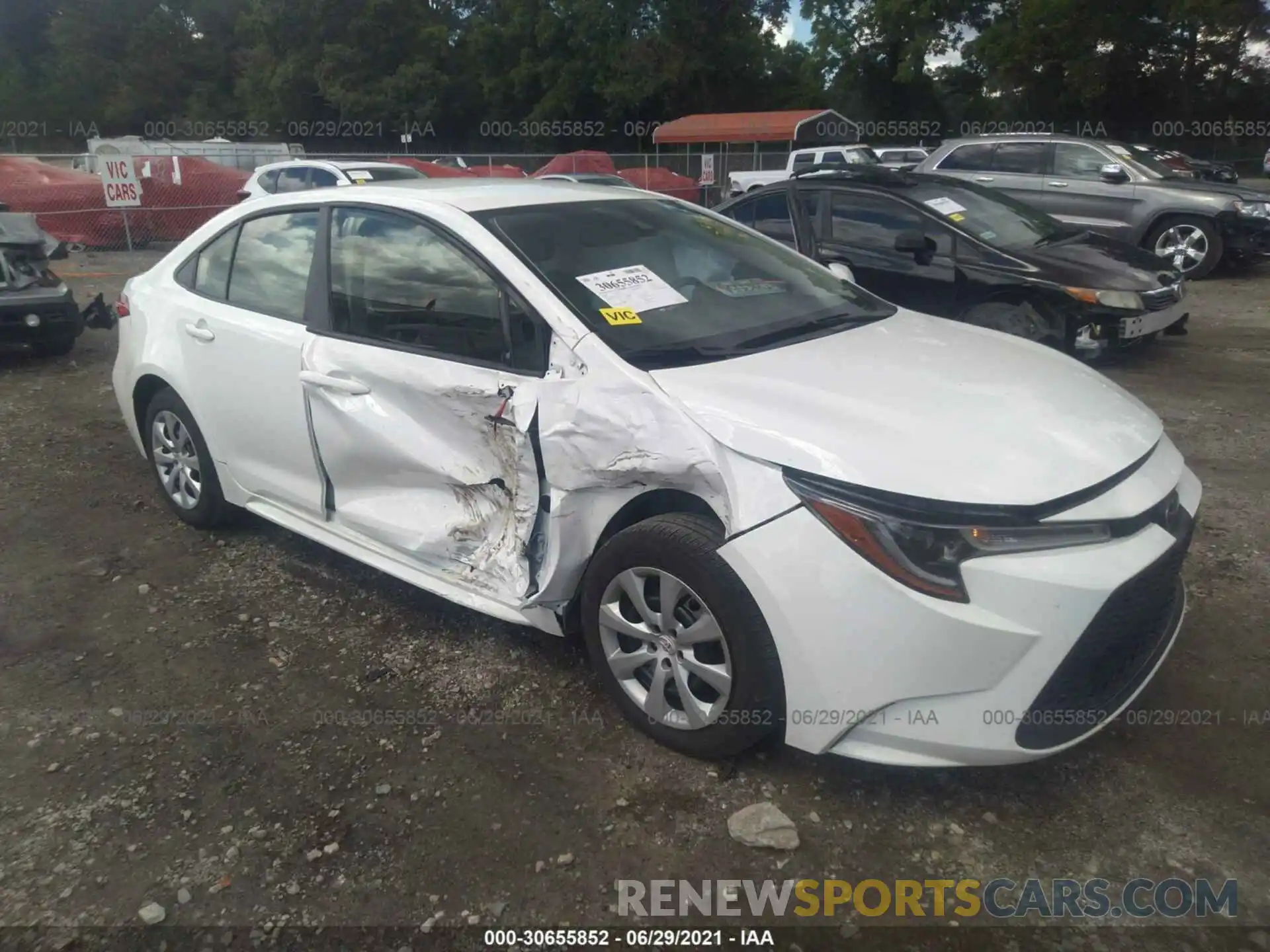 1 Photograph of a damaged car JTDEPMAEXMJ117667 TOYOTA COROLLA 2021