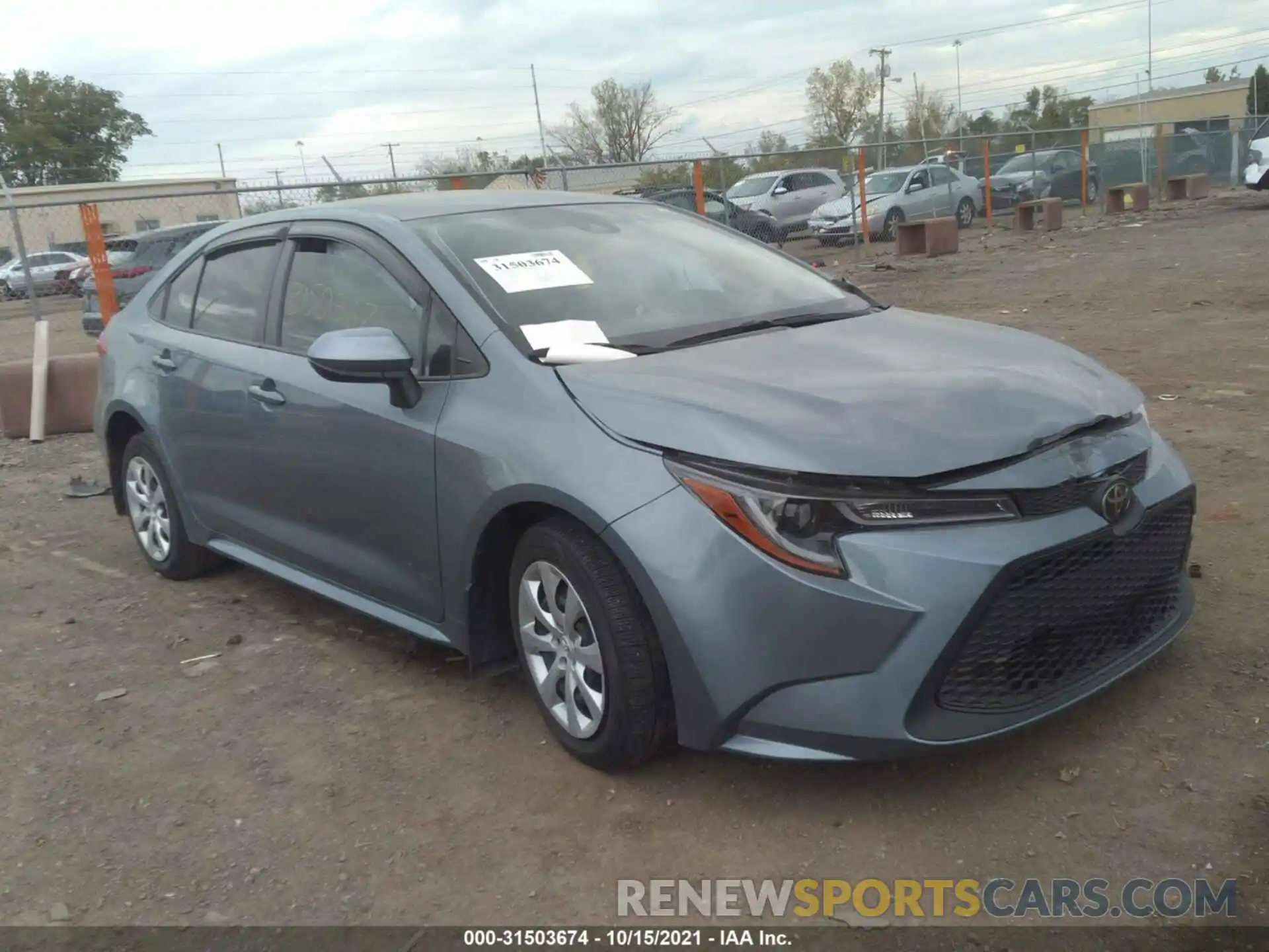 1 Photograph of a damaged car JTDEPMAEXMJ118401 TOYOTA COROLLA 2021