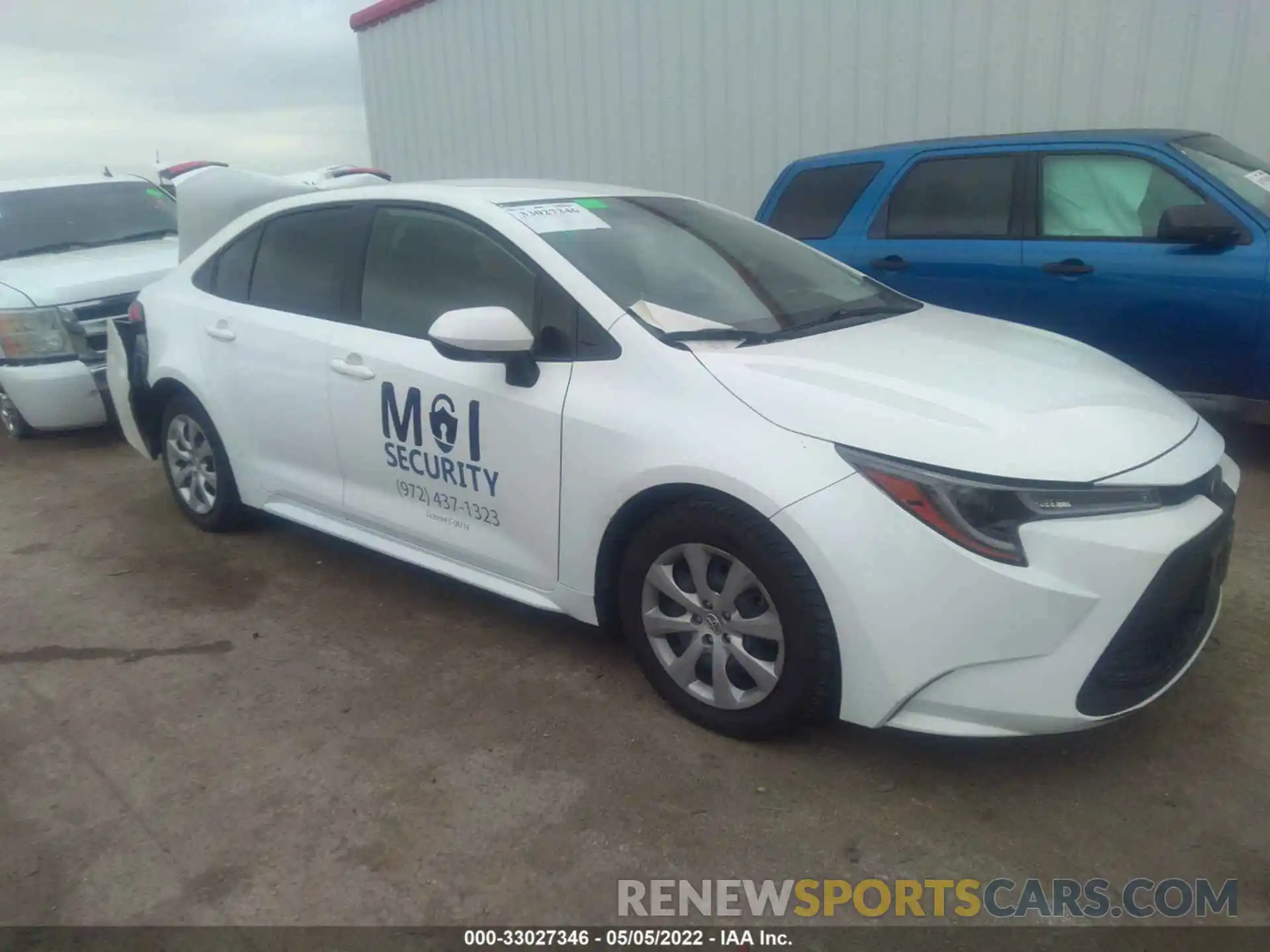 1 Photograph of a damaged car JTDEPMAEXMJ119001 TOYOTA COROLLA 2021