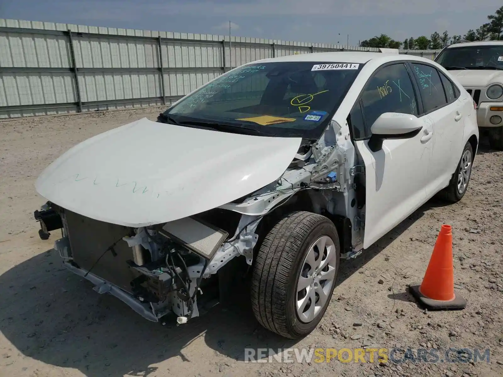 2 Photograph of a damaged car JTDEPMAEXMJ121752 TOYOTA COROLLA 2021