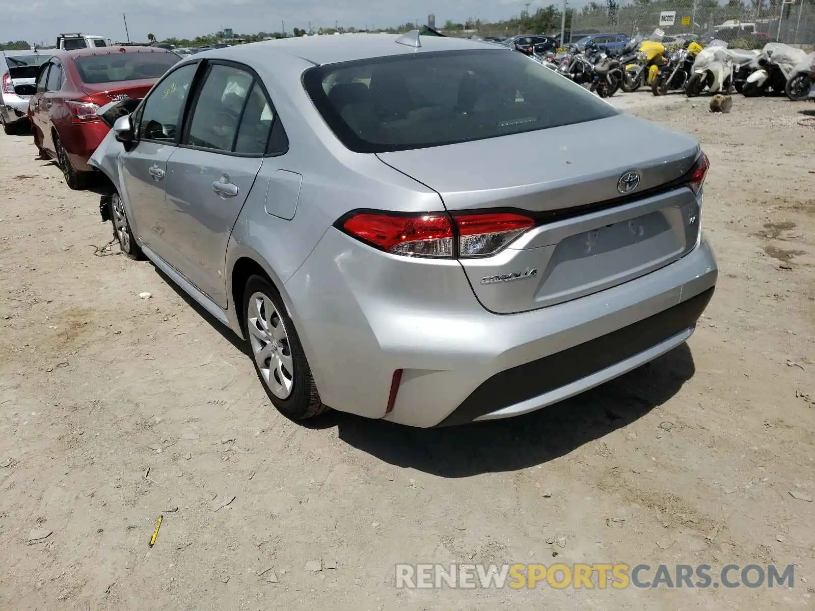 3 Photograph of a damaged car JTDEPMAEXMJ123761 TOYOTA COROLLA 2021