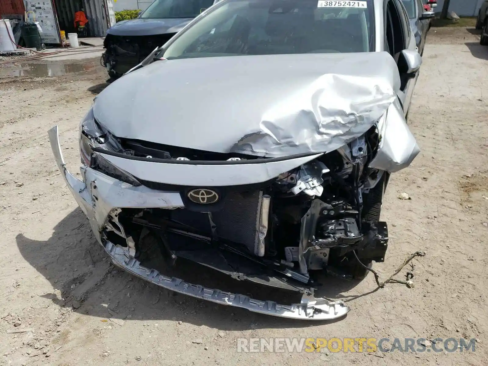 9 Photograph of a damaged car JTDEPMAEXMJ123761 TOYOTA COROLLA 2021