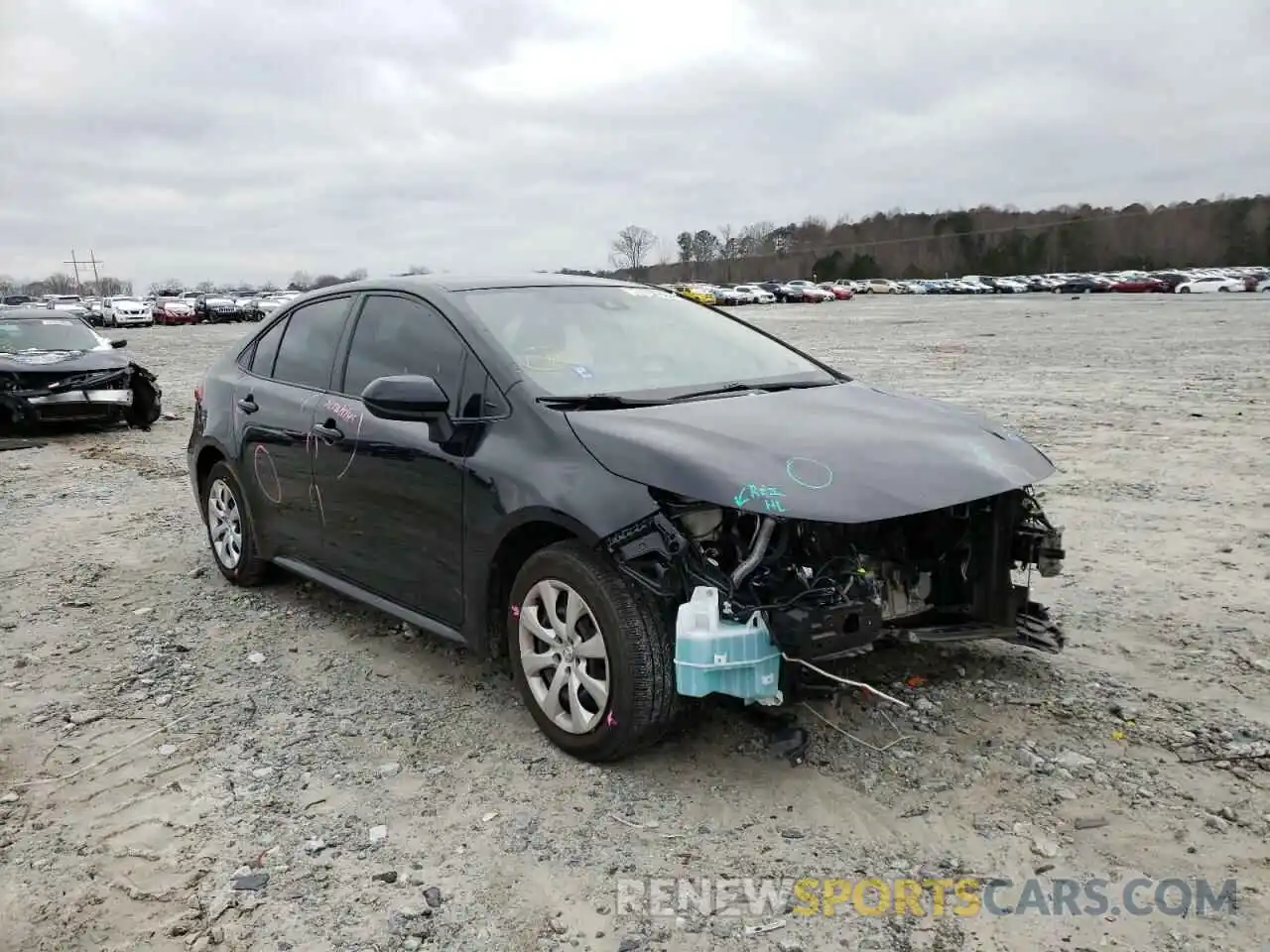 1 Photograph of a damaged car JTDEPMAEXMJ123937 TOYOTA COROLLA 2021