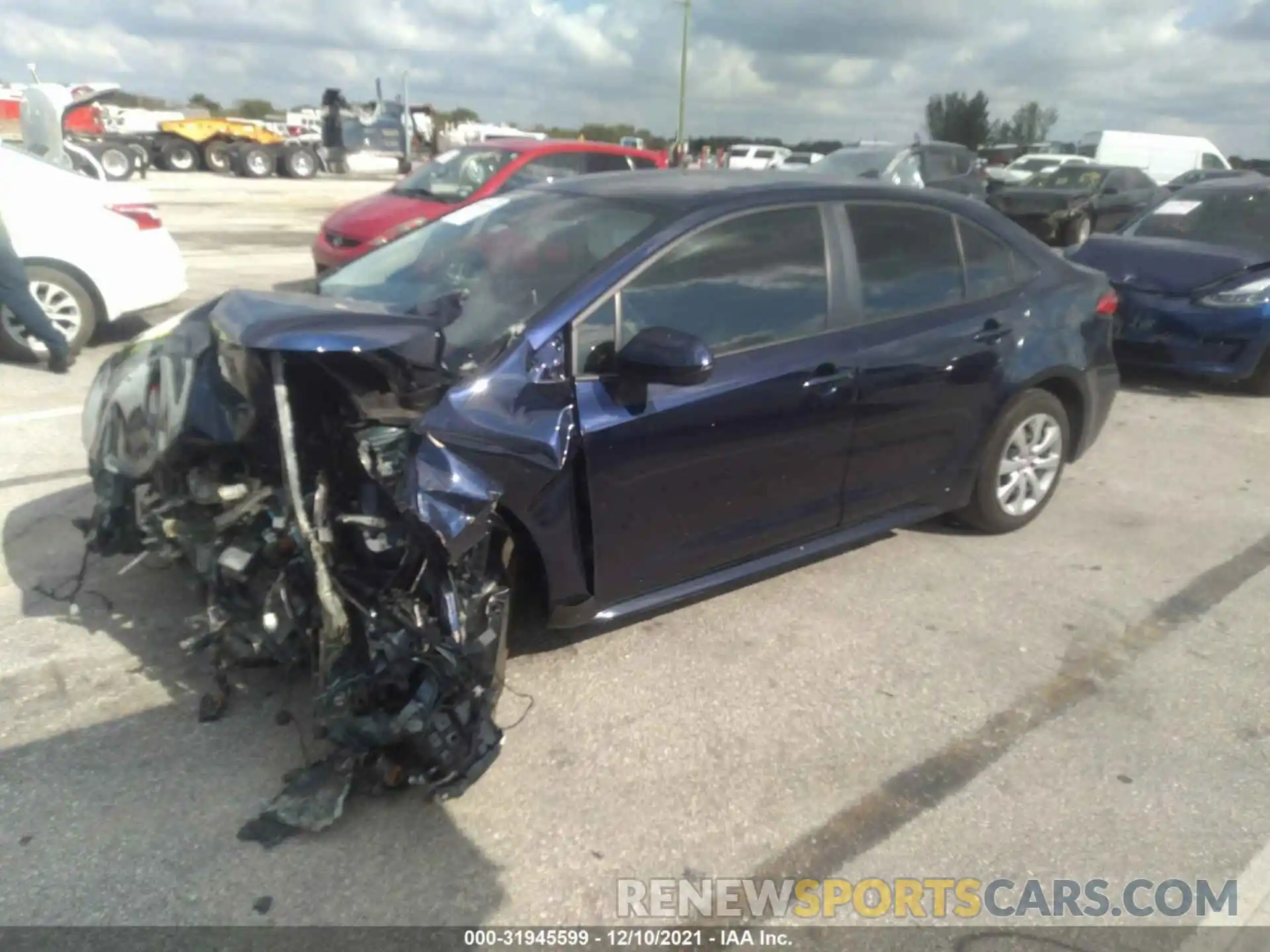 2 Photograph of a damaged car JTDEPMAEXMJ124246 TOYOTA COROLLA 2021