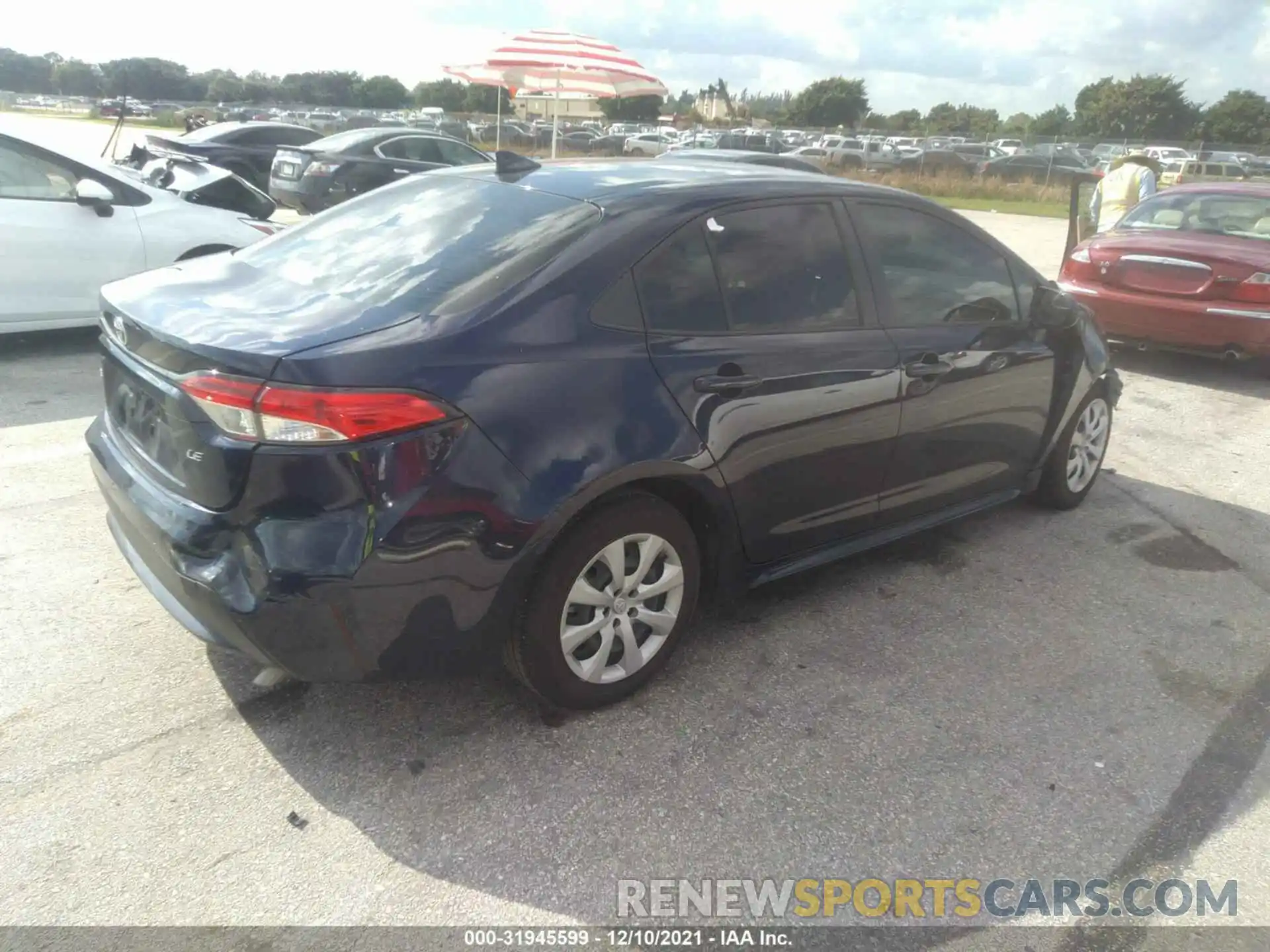 4 Photograph of a damaged car JTDEPMAEXMJ124246 TOYOTA COROLLA 2021