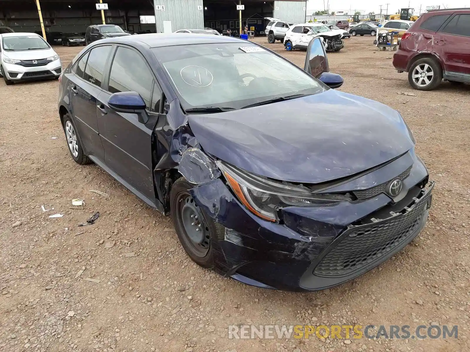 1 Photograph of a damaged car JTDEPMAEXMJ124800 TOYOTA COROLLA 2021