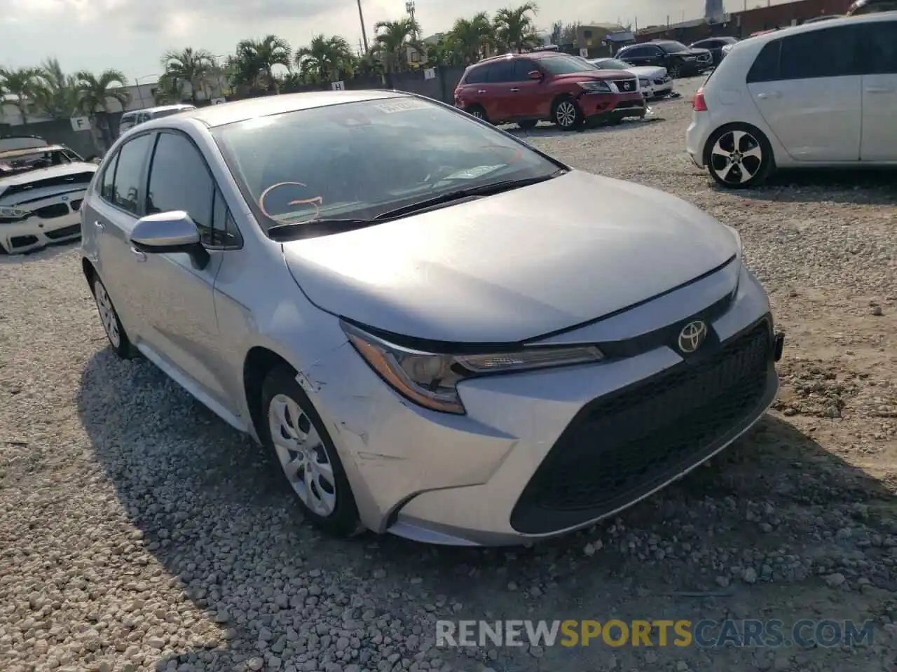 1 Photograph of a damaged car JTDEPMAEXMJ125736 TOYOTA COROLLA 2021