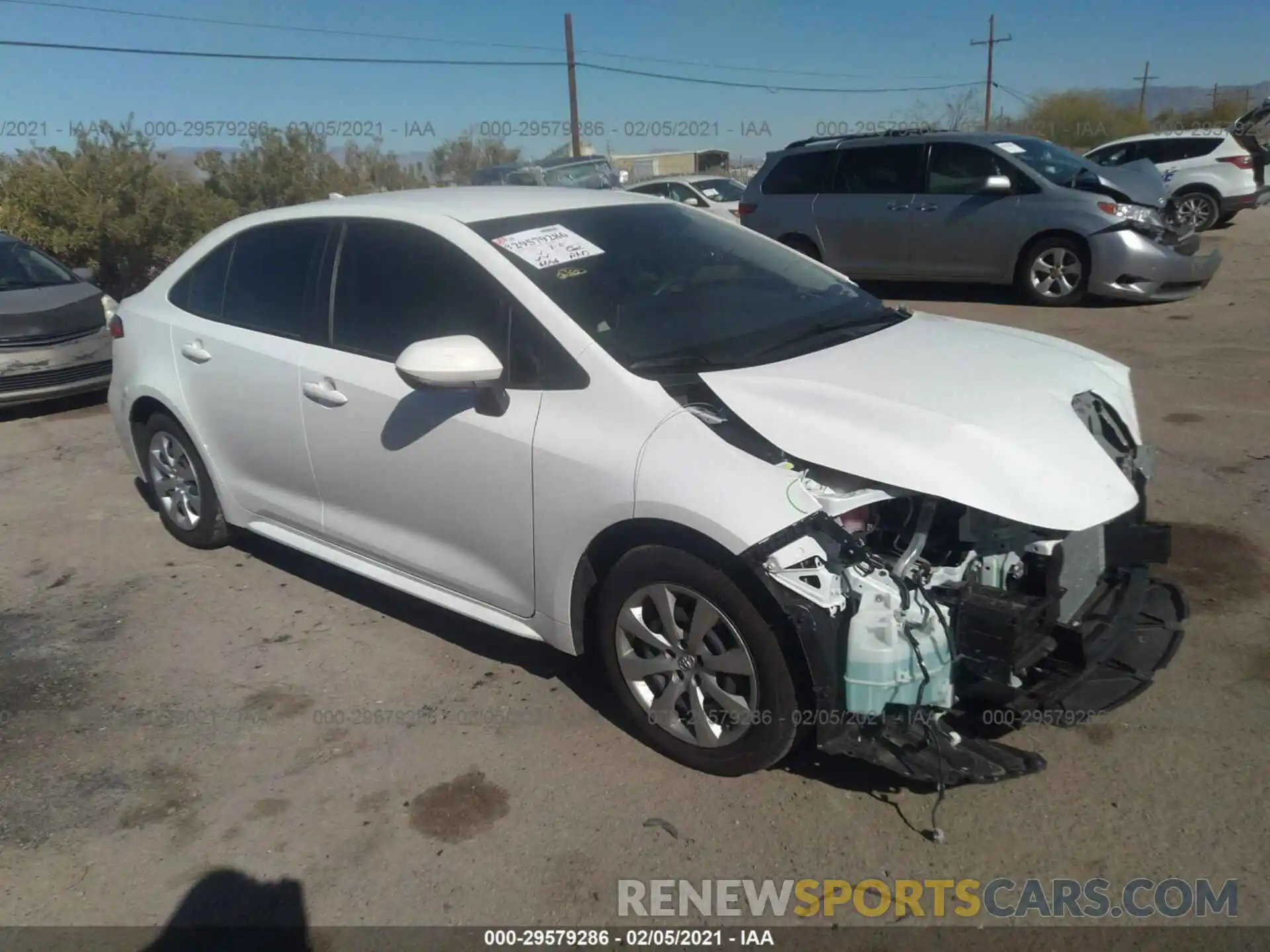 1 Photograph of a damaged car JTDEPMAEXMJ125848 TOYOTA COROLLA 2021