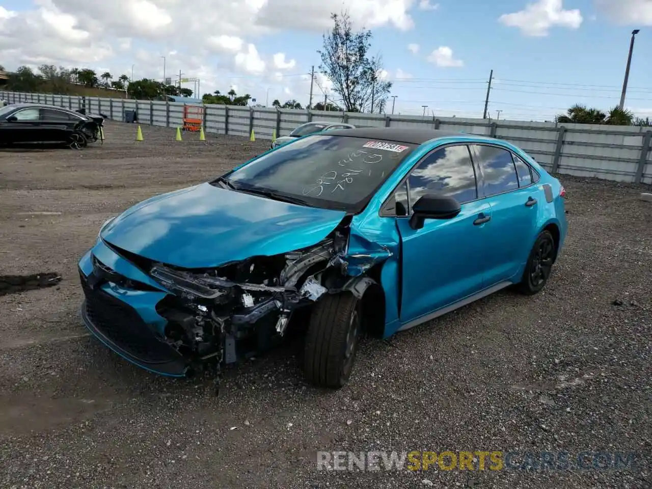 2 Photograph of a damaged car JTDEPMAEXMJ127891 TOYOTA COROLLA 2021