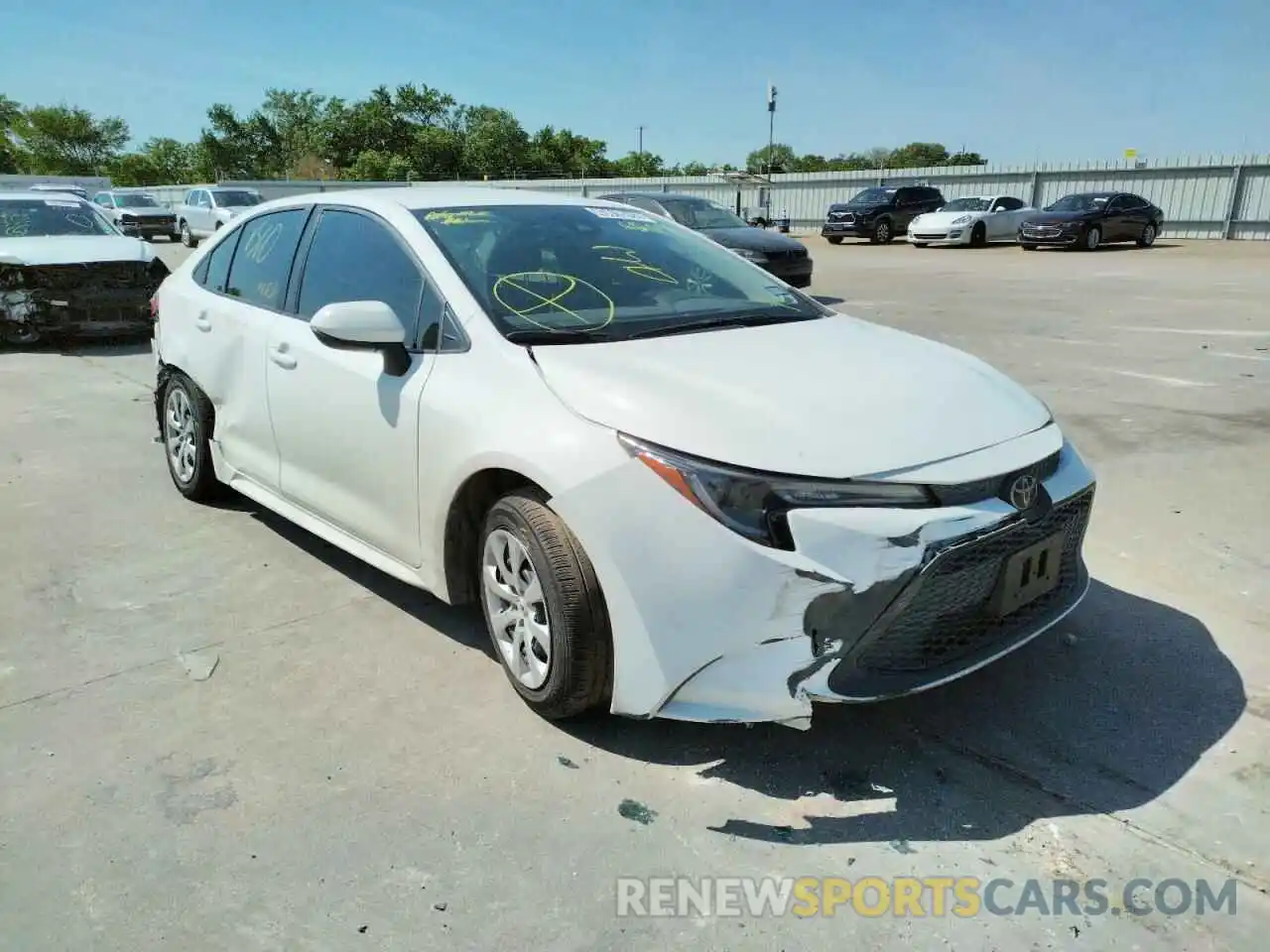 1 Photograph of a damaged car JTDEPMAEXMJ128281 TOYOTA COROLLA 2021