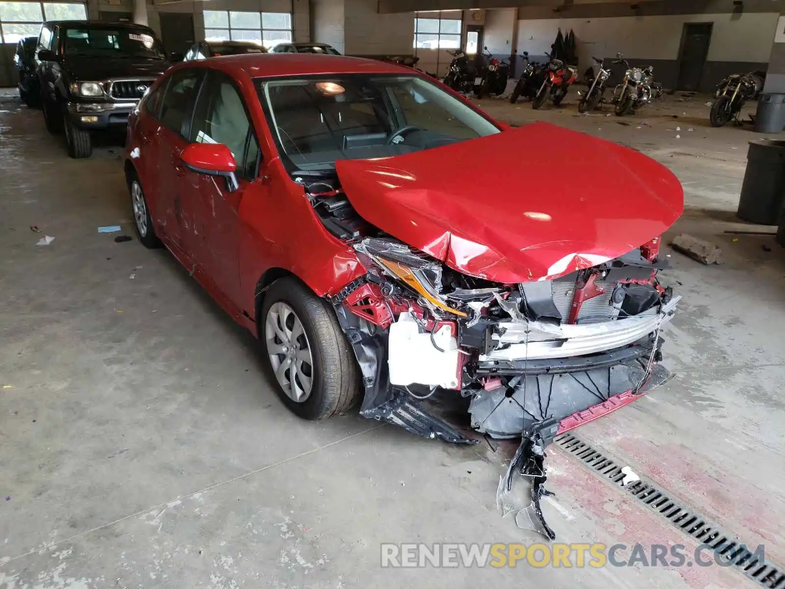 1 Photograph of a damaged car JTDEPMAEXMJ129382 TOYOTA COROLLA 2021