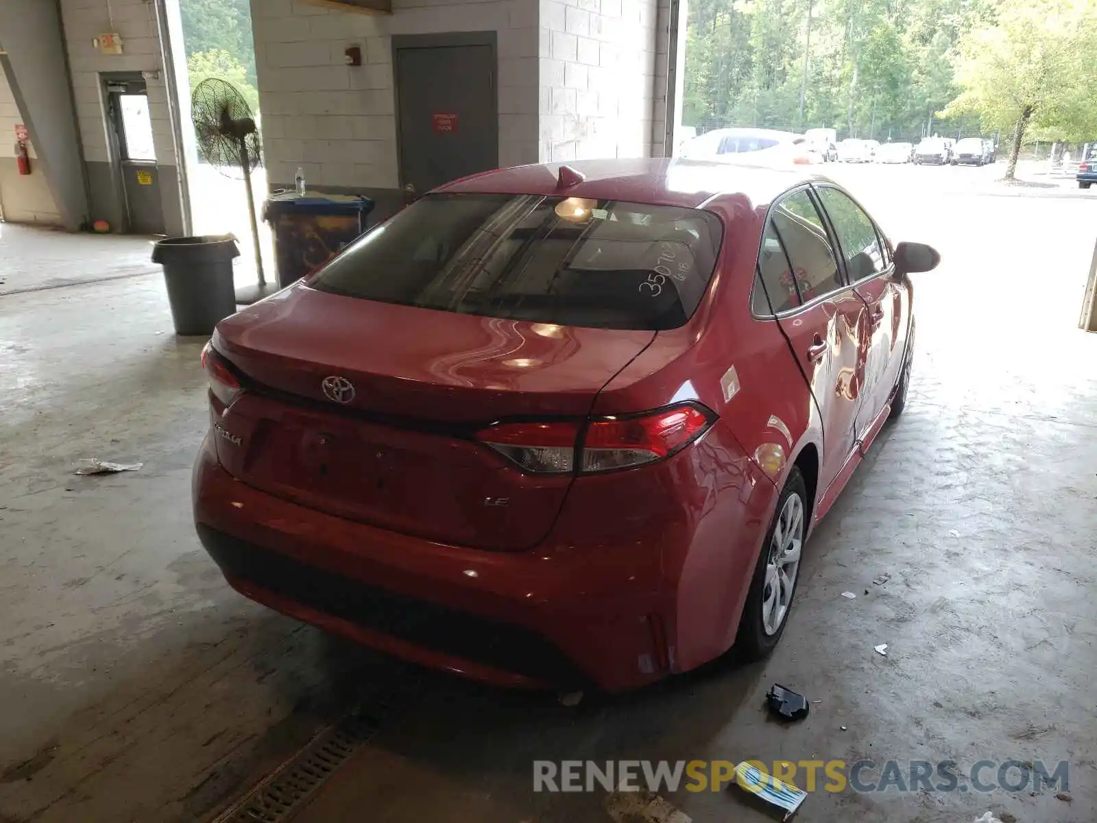 4 Photograph of a damaged car JTDEPMAEXMJ129382 TOYOTA COROLLA 2021