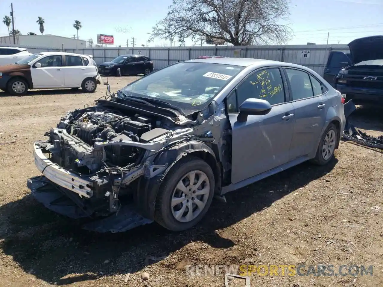 2 Photograph of a damaged car JTDEPMAEXMJ130841 TOYOTA COROLLA 2021