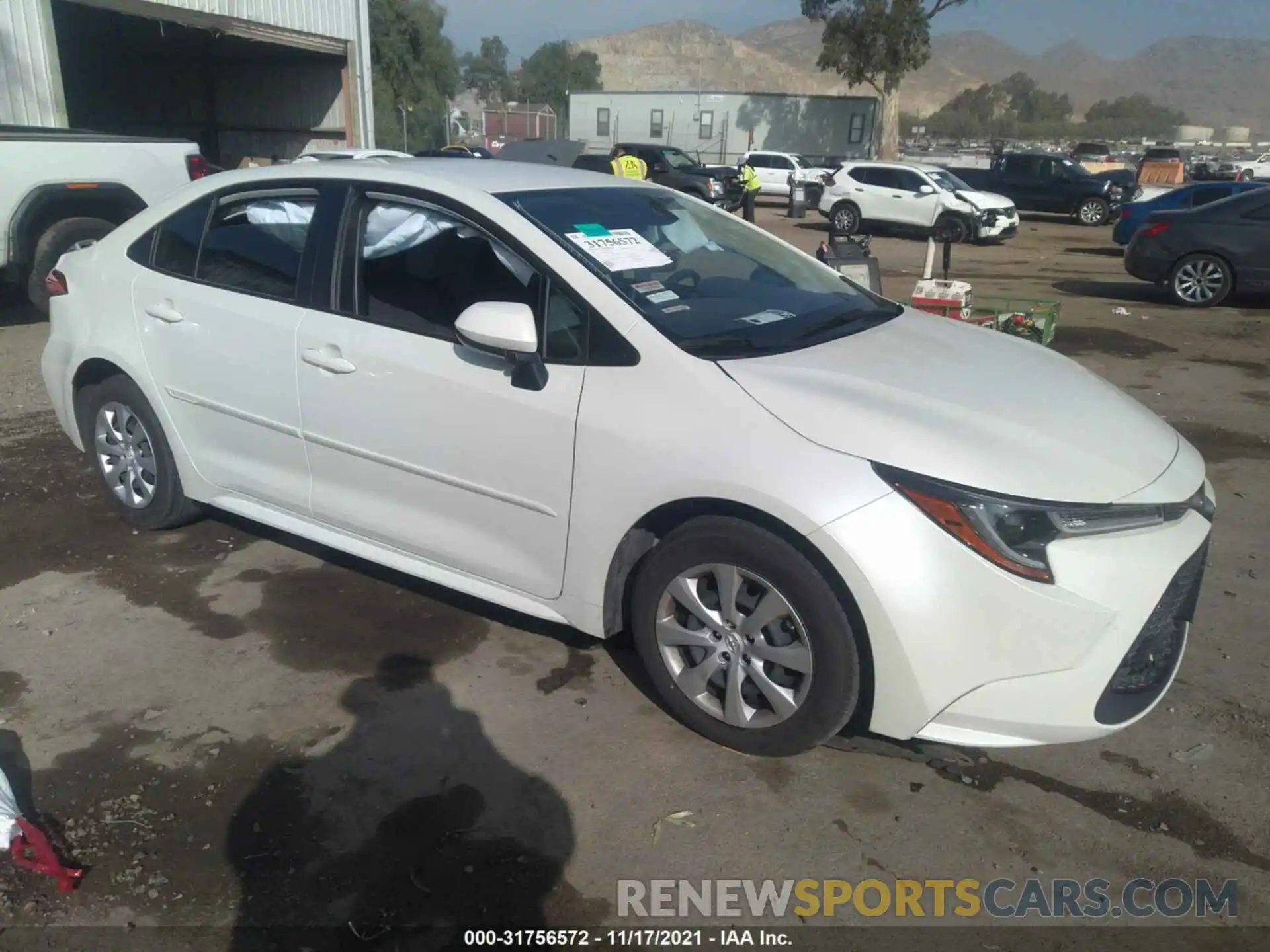 1 Photograph of a damaged car JTDEPMAEXMJ131360 TOYOTA COROLLA 2021