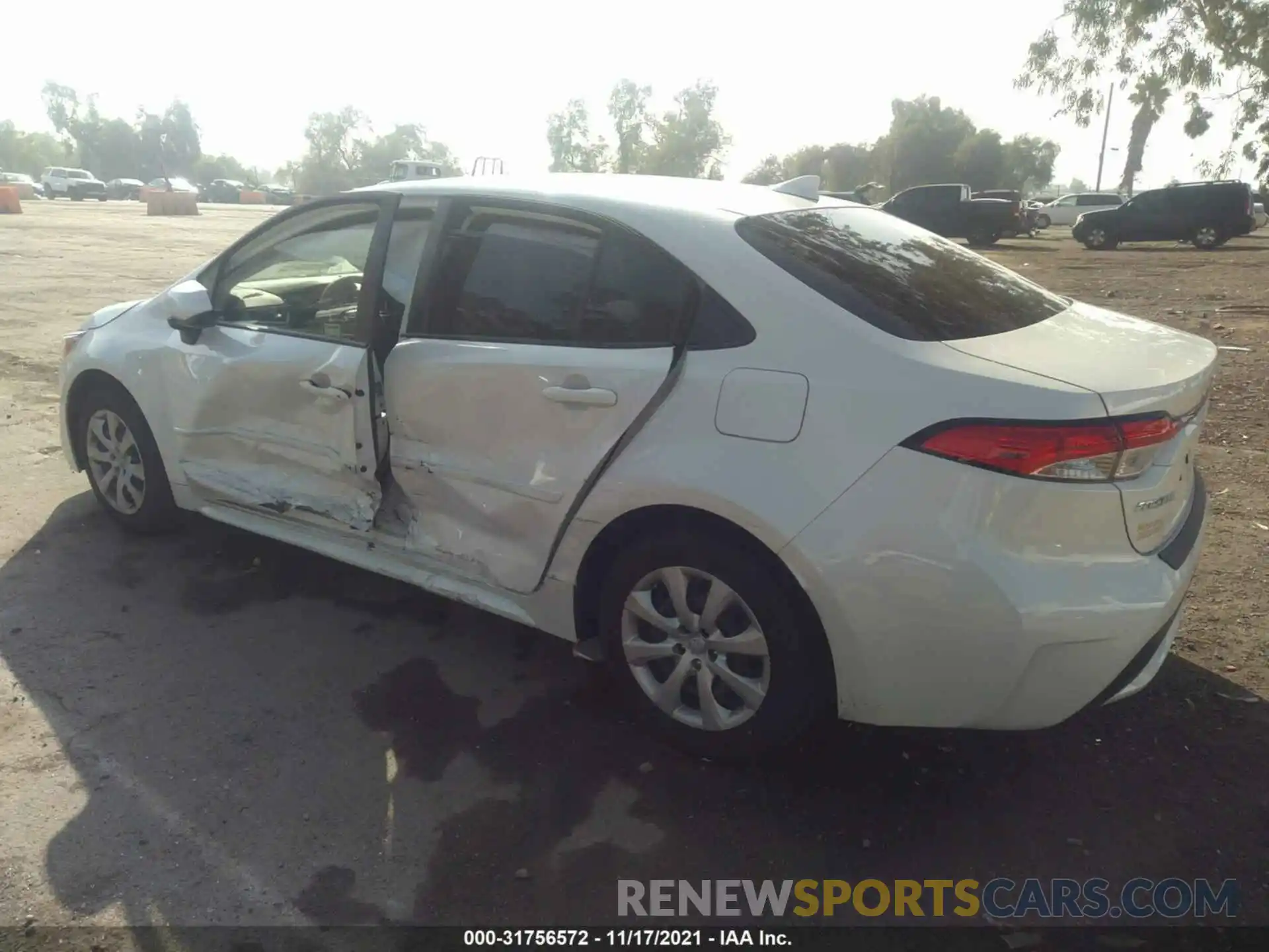 3 Photograph of a damaged car JTDEPMAEXMJ131360 TOYOTA COROLLA 2021