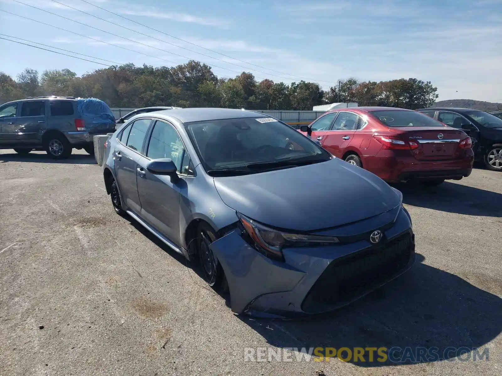 1 Photograph of a damaged car JTDEPMAEXMJ133058 TOYOTA COROLLA 2021