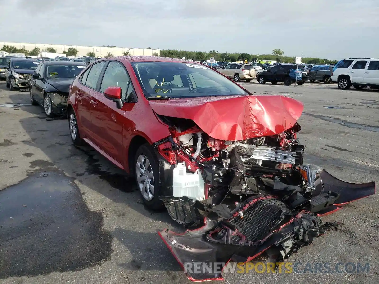 1 Photograph of a damaged car JTDEPMAEXMJ134811 TOYOTA COROLLA 2021