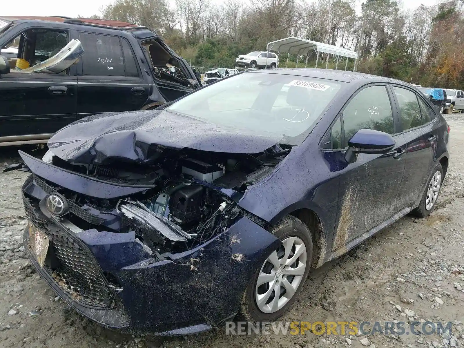 2 Photograph of a damaged car JTDEPMAEXMJ136820 TOYOTA COROLLA 2021