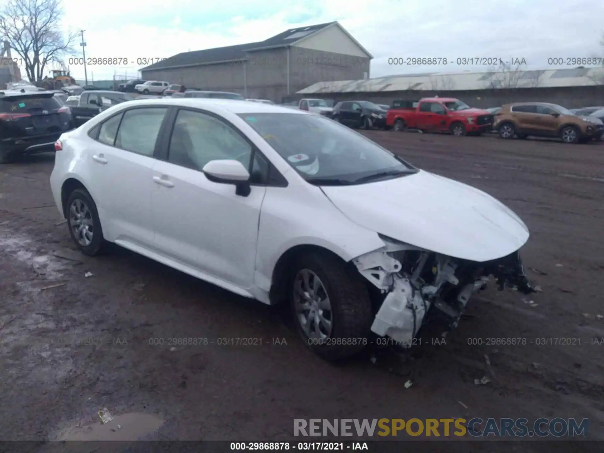 1 Photograph of a damaged car JTDEPMAEXMJ137076 TOYOTA COROLLA 2021