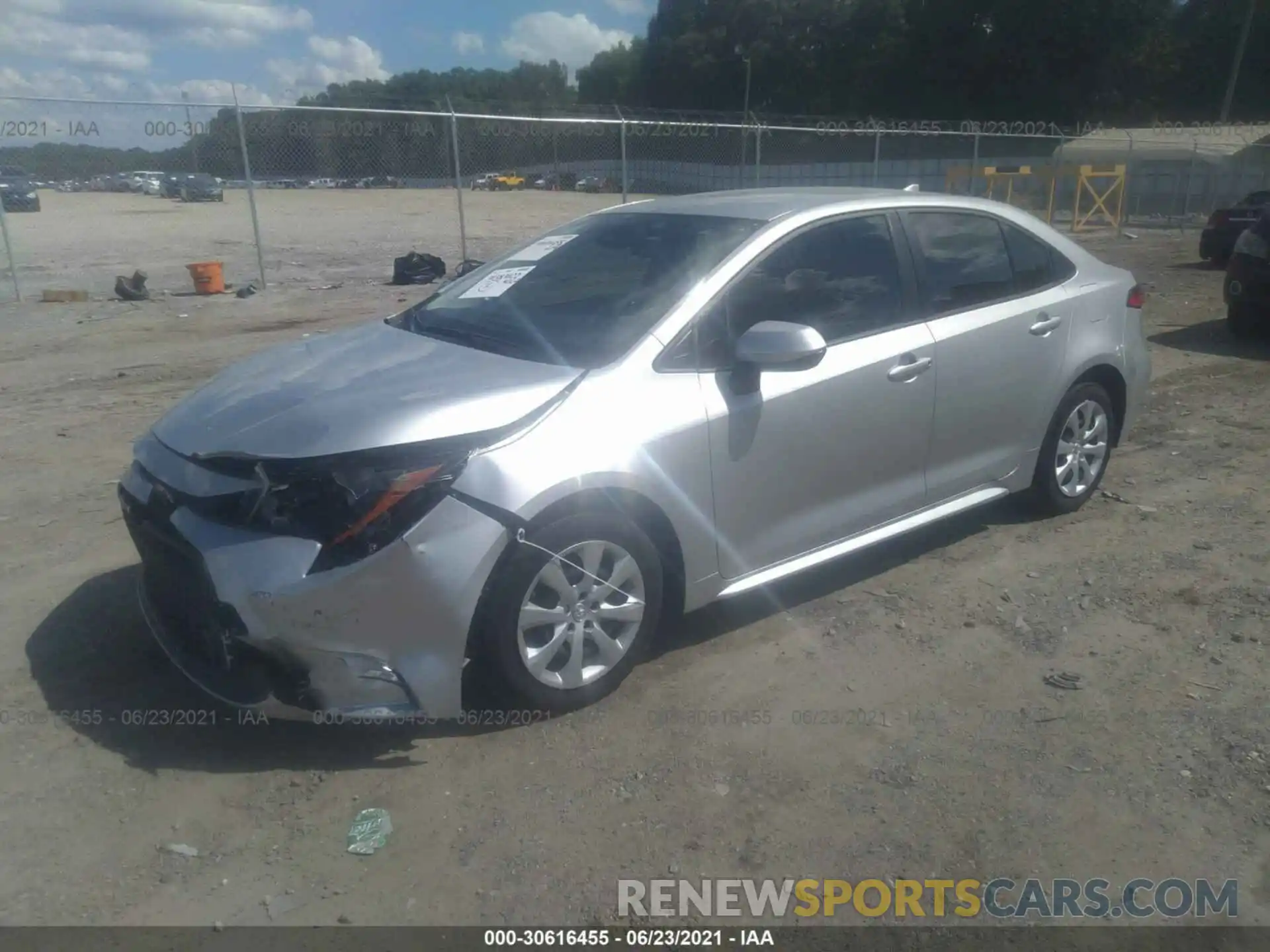 2 Photograph of a damaged car JTDEPMAEXMJ139989 TOYOTA COROLLA 2021