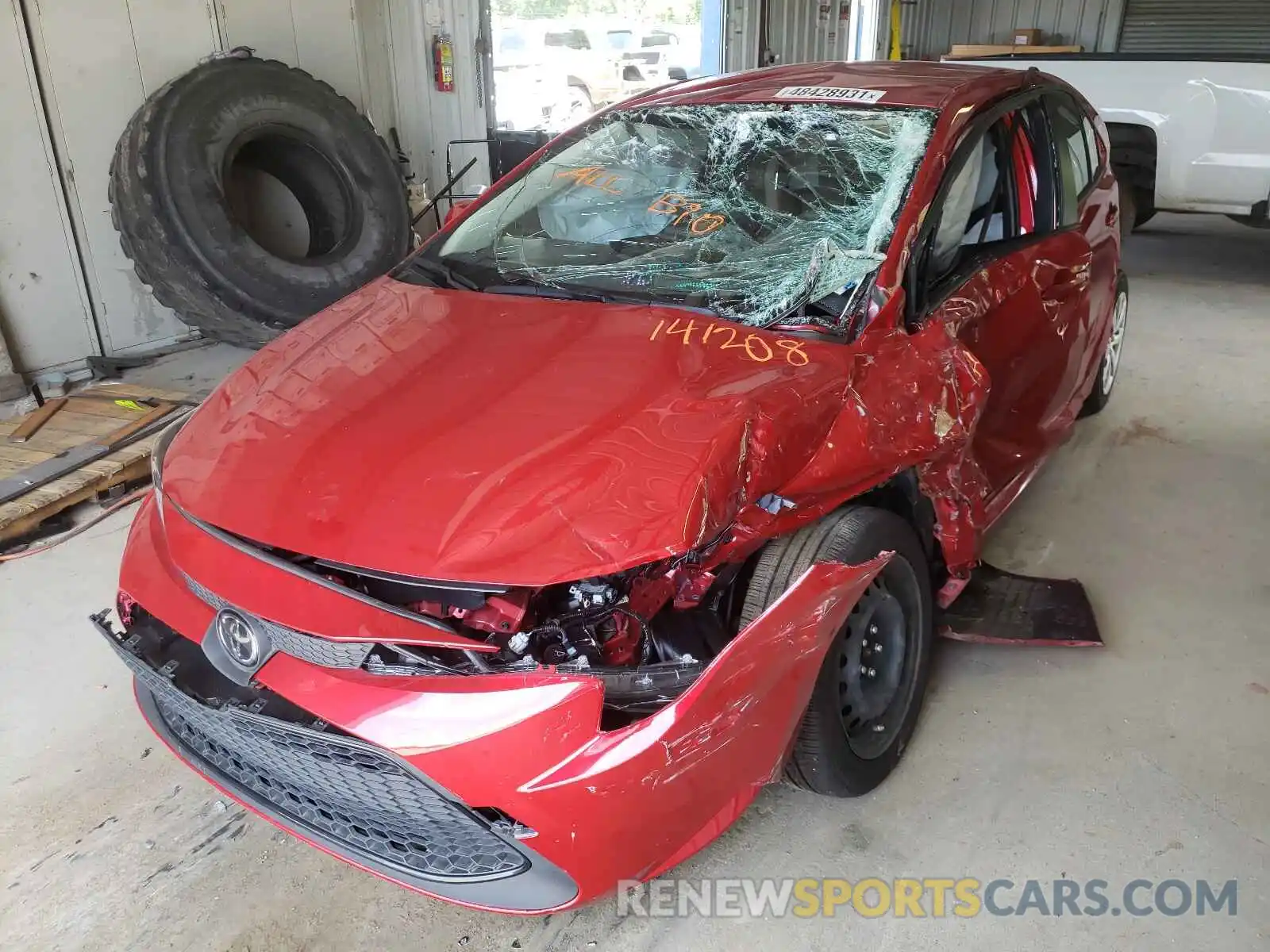 2 Photograph of a damaged car JTDEPMAEXMJ141208 TOYOTA COROLLA 2021