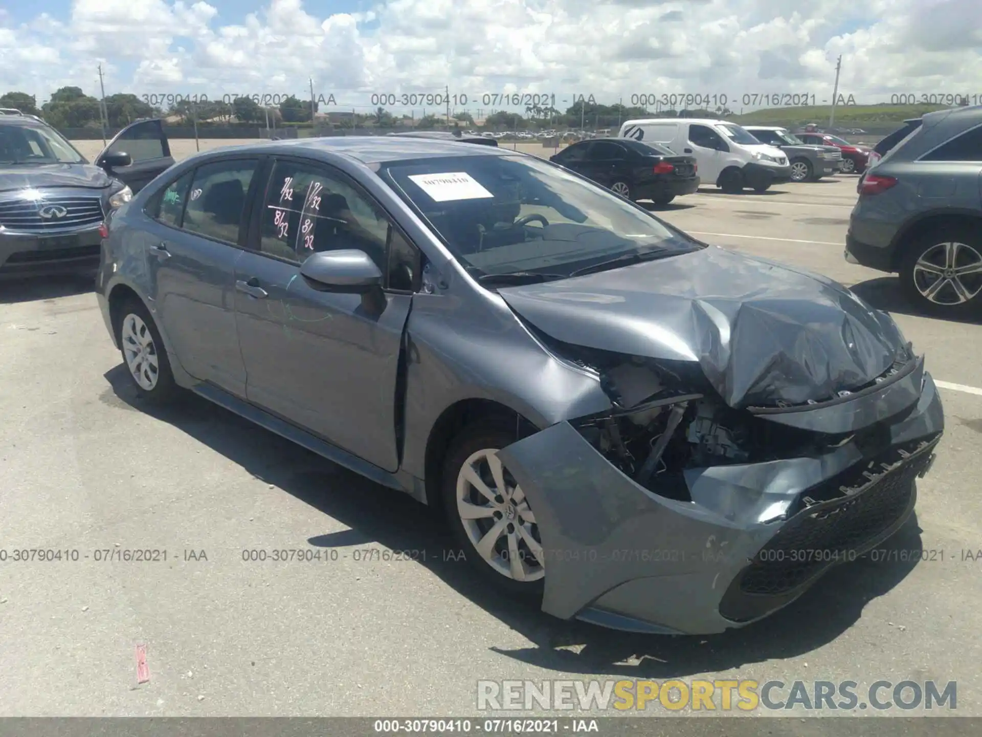 1 Photograph of a damaged car JTDEPMAEXMJ141600 TOYOTA COROLLA 2021