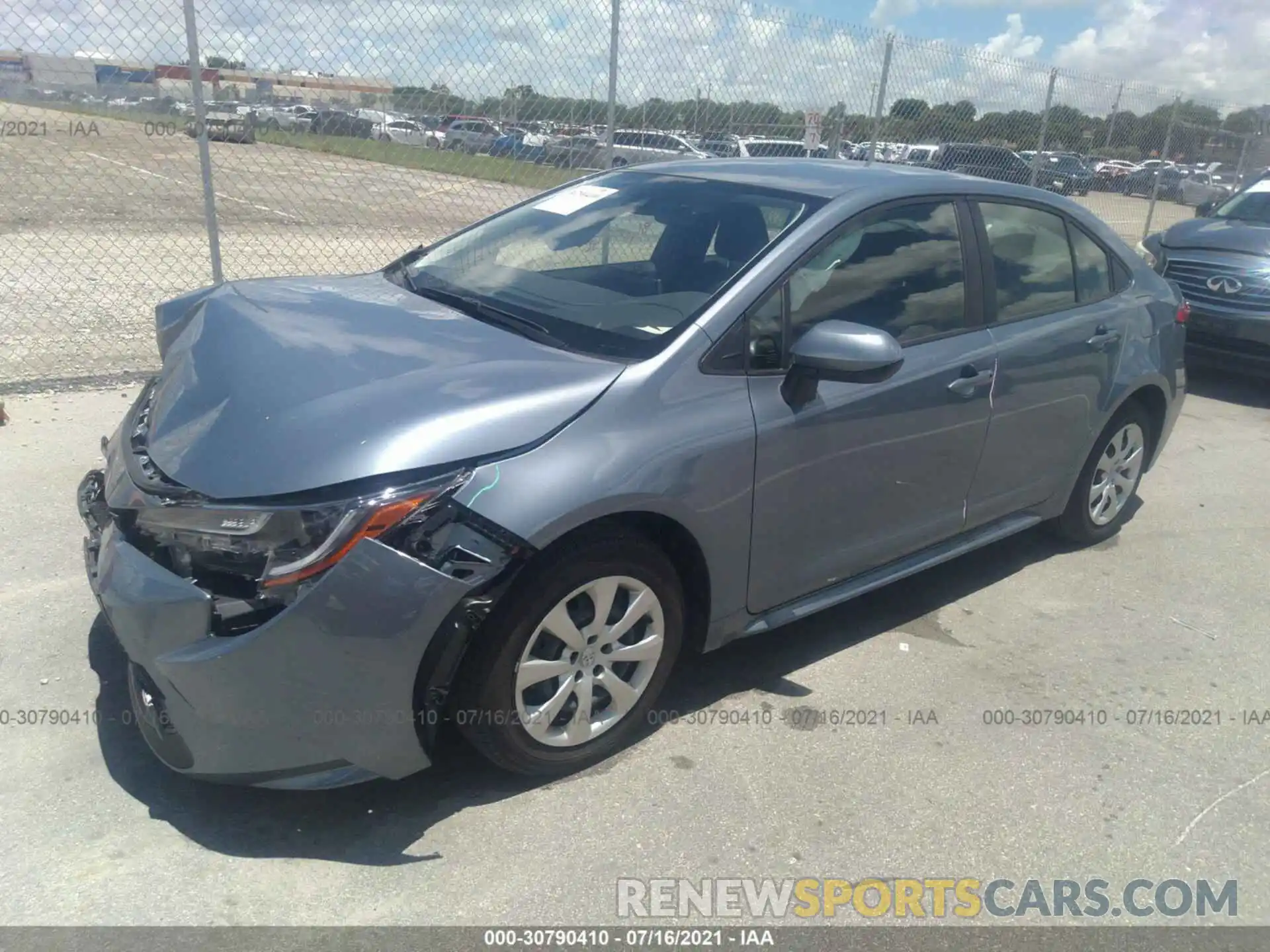 2 Photograph of a damaged car JTDEPMAEXMJ141600 TOYOTA COROLLA 2021