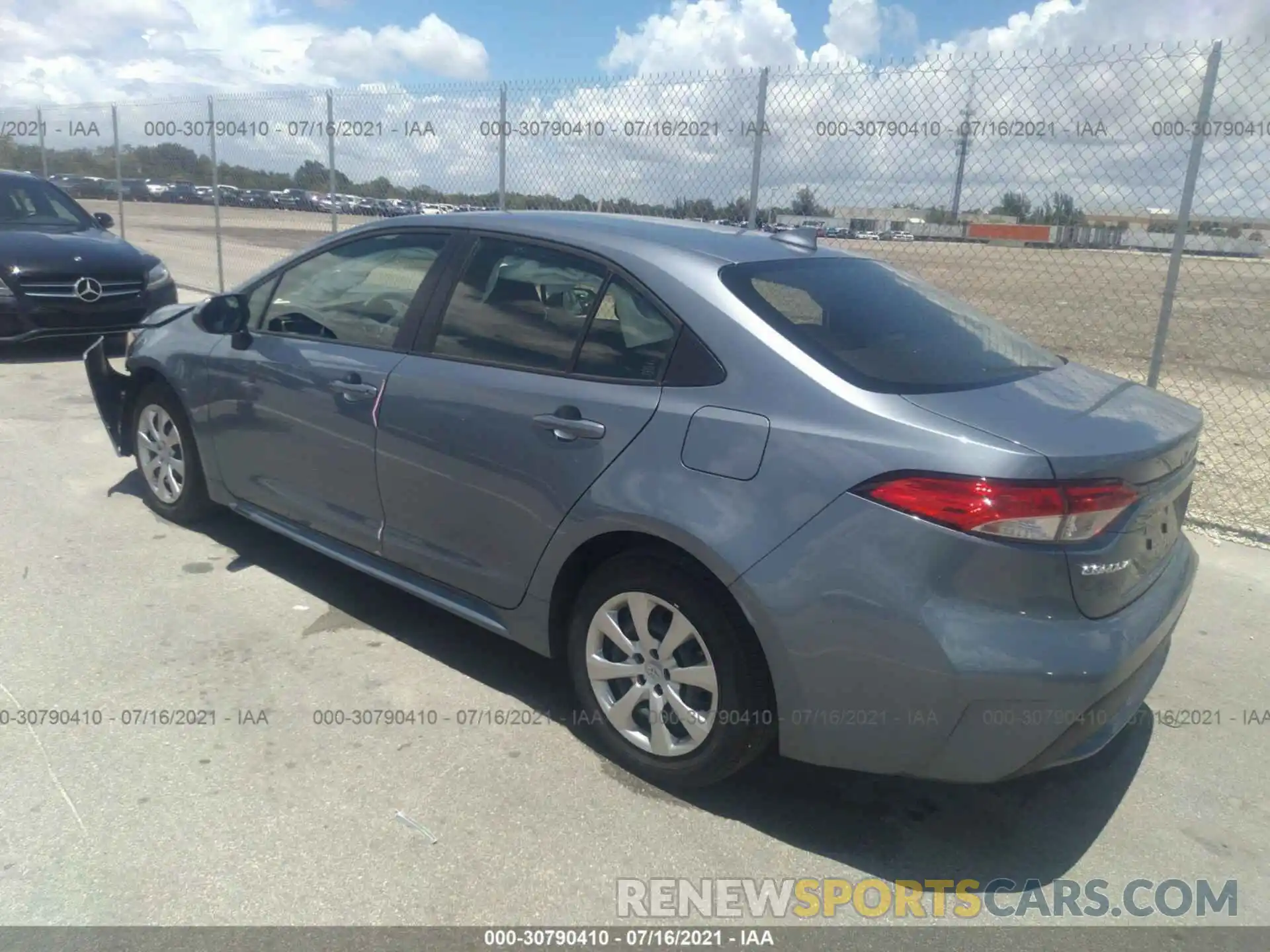 3 Photograph of a damaged car JTDEPMAEXMJ141600 TOYOTA COROLLA 2021