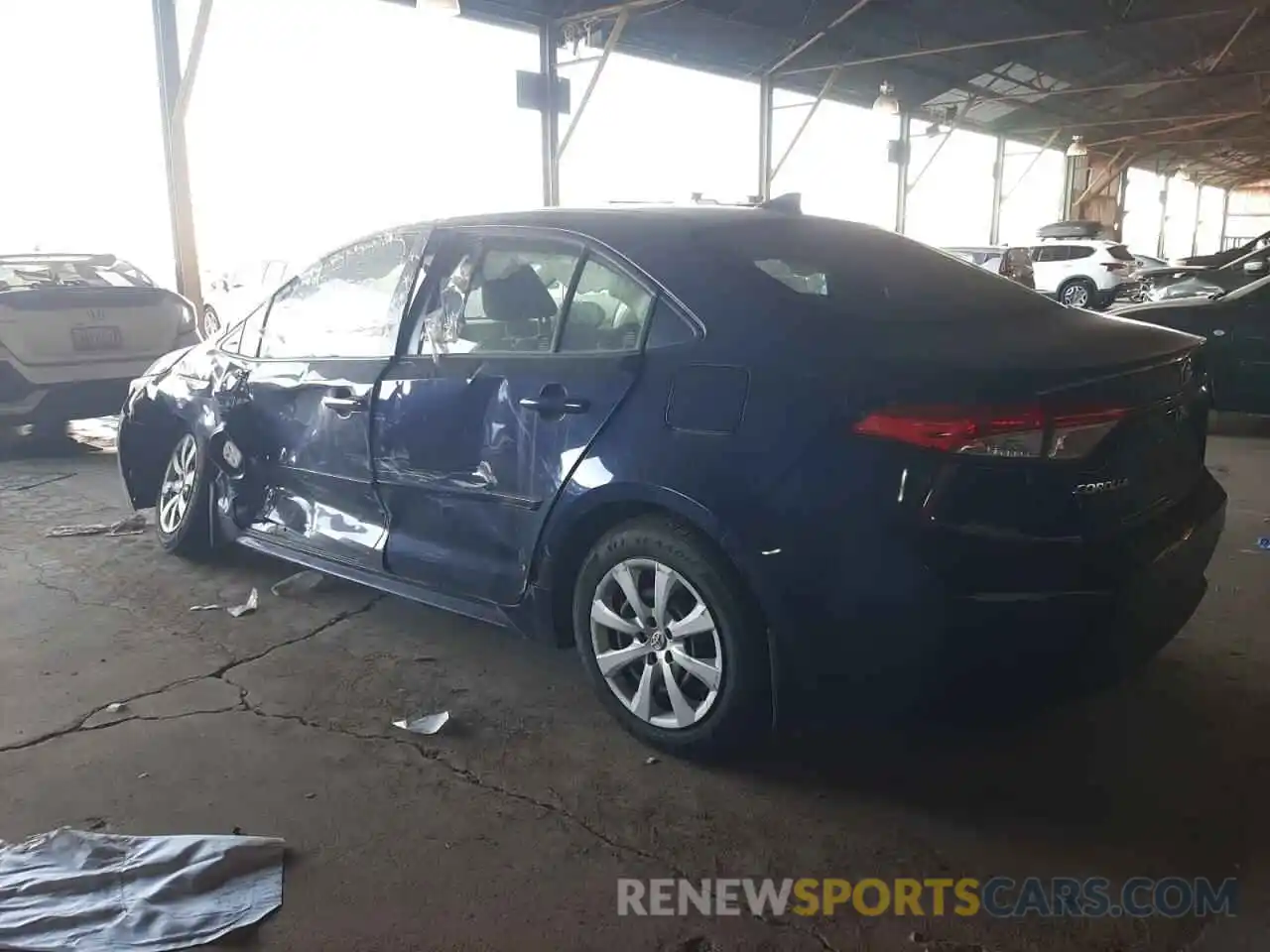 2 Photograph of a damaged car JTDEPMAEXMJ142410 TOYOTA COROLLA 2021