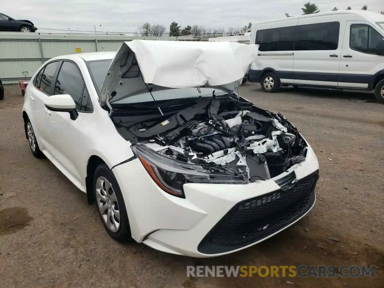 1 Photograph of a damaged car JTDEPMAEXMJ142634 TOYOTA COROLLA 2021