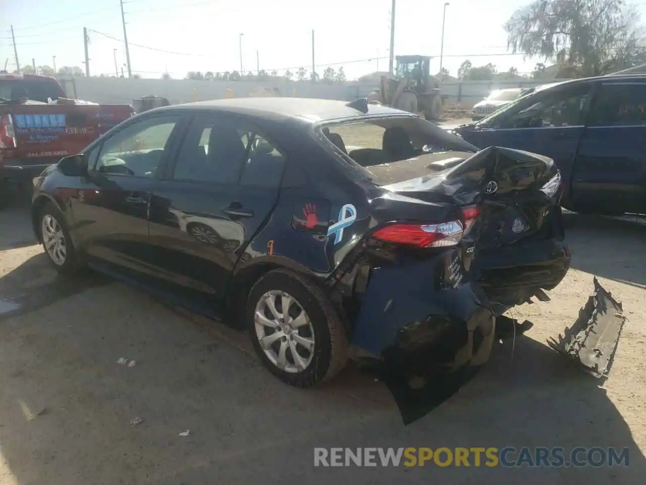 3 Photograph of a damaged car JTDEPMAEXMJ143864 TOYOTA COROLLA 2021