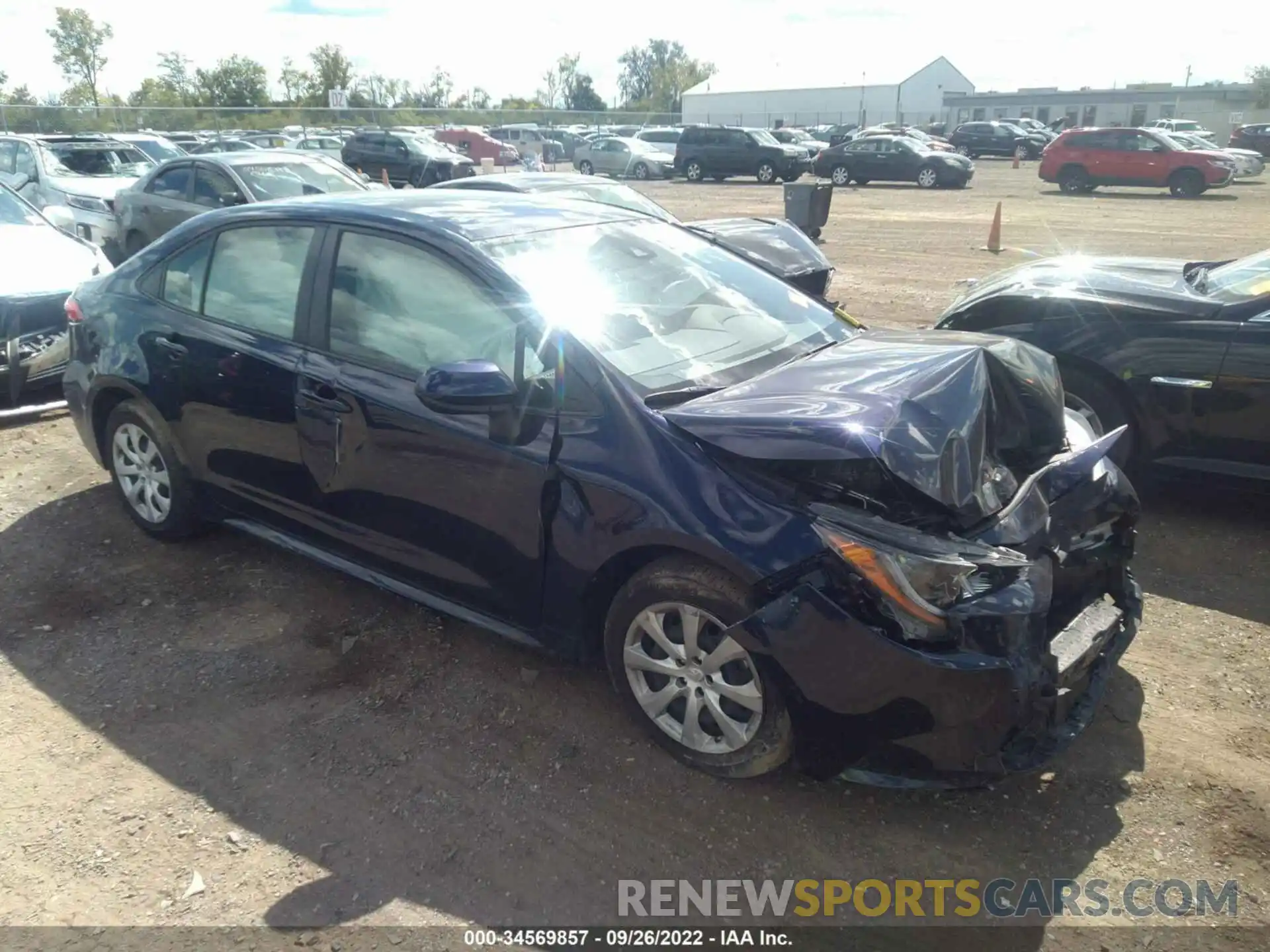 1 Photograph of a damaged car JTDEPMAEXMJ143914 TOYOTA COROLLA 2021