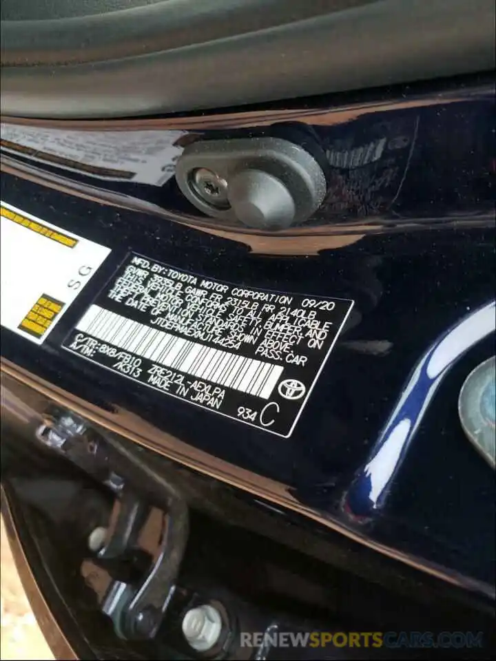 10 Photograph of a damaged car JTDEPMAEXMJ144254 TOYOTA COROLLA 2021