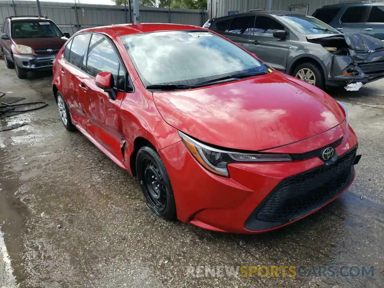 1 Photograph of a damaged car JTDEPMAEXMJ144321 TOYOTA COROLLA 2021